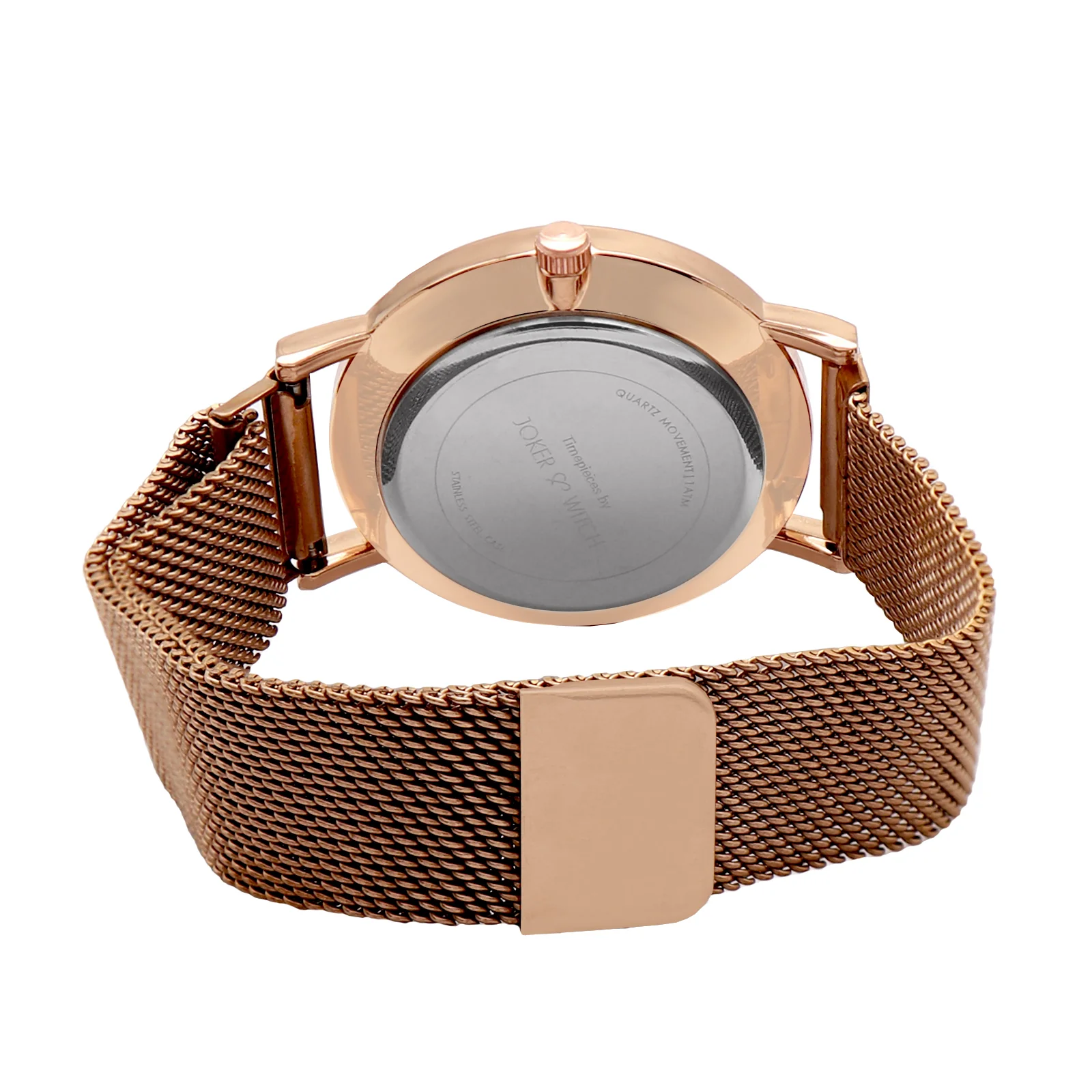Ivy White Medium Dial Rose Gold Magnetic Strap Women's Watch - Image 6