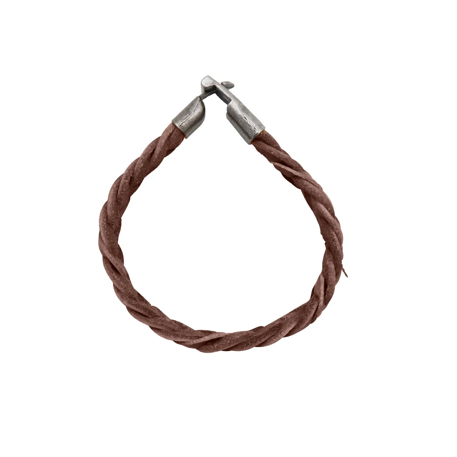 Jack Braided Brown Men's Bracelet - Image 4