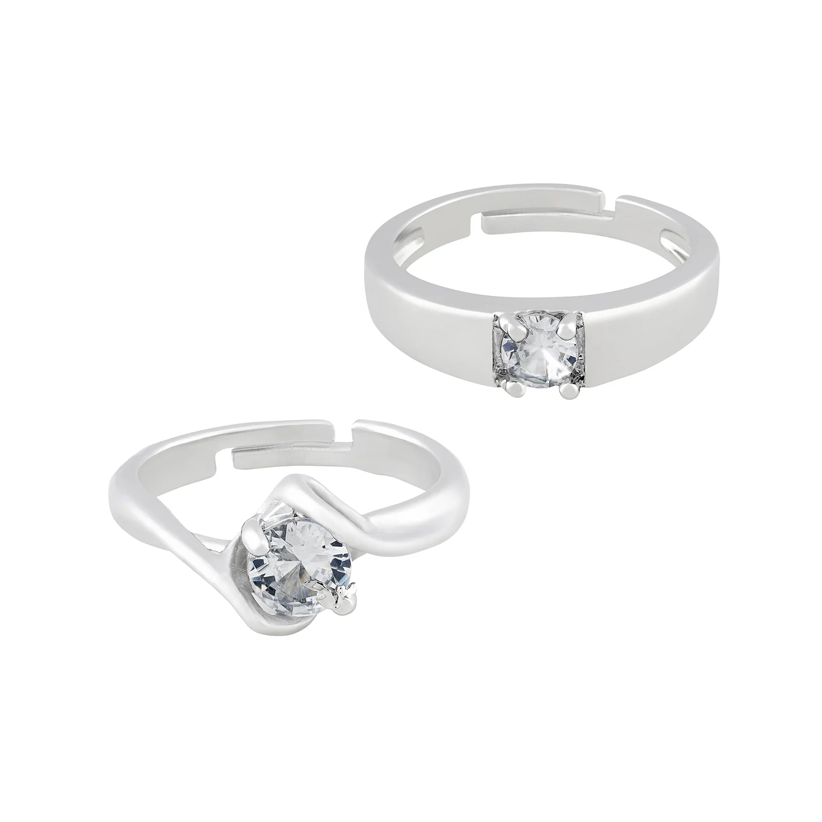 Jade & David Diamond Couple Rings - Image 3
