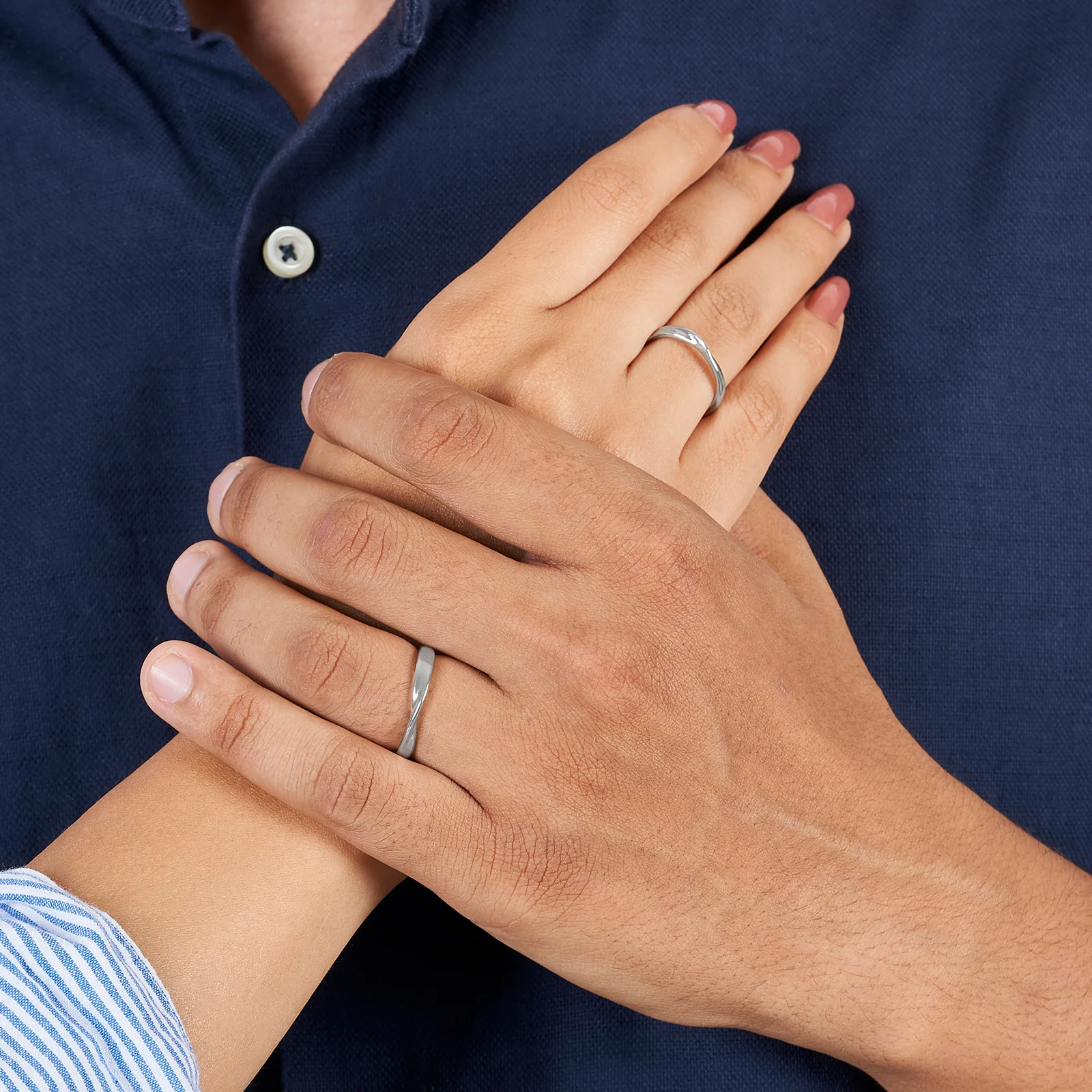 Jake & Neytiri Mobius Diamond Couple Rings - Image 2