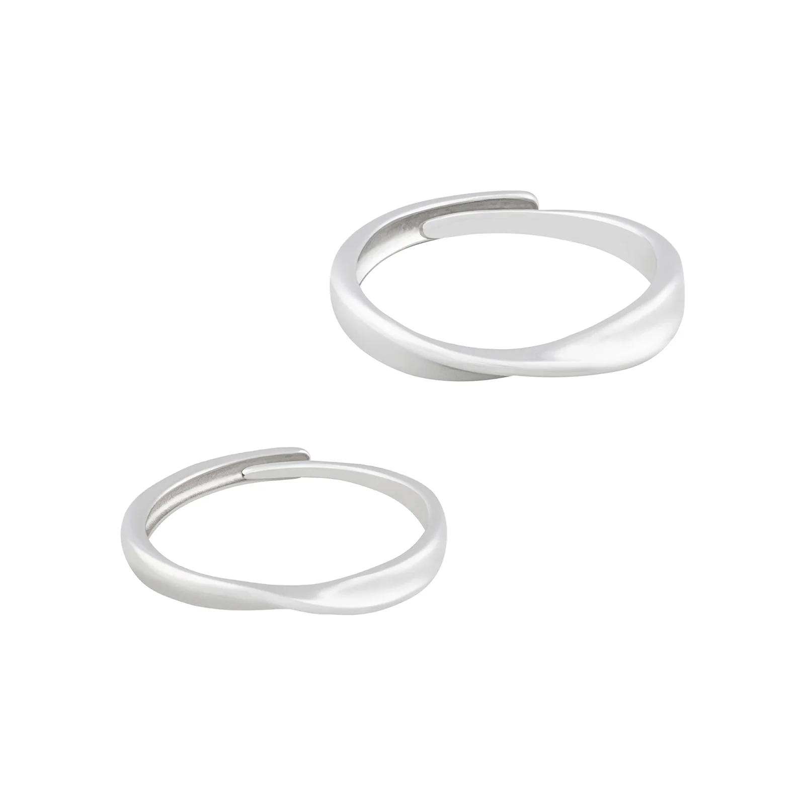 Jake & Neytiri Mobius Diamond Couple Rings - Image 3