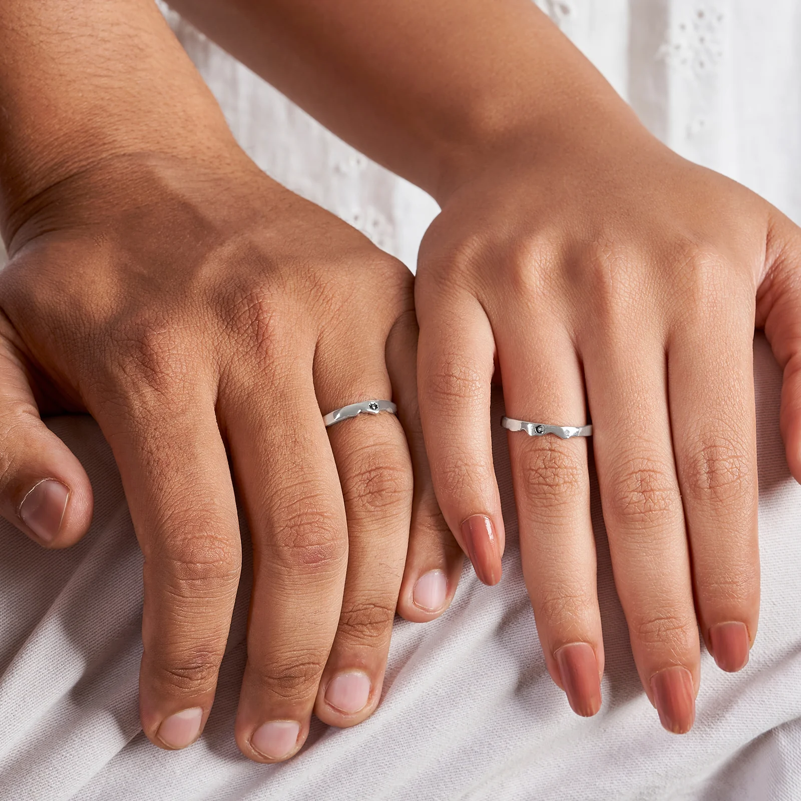 Joe & Kathleen Diamond Couple Rings - Image 2