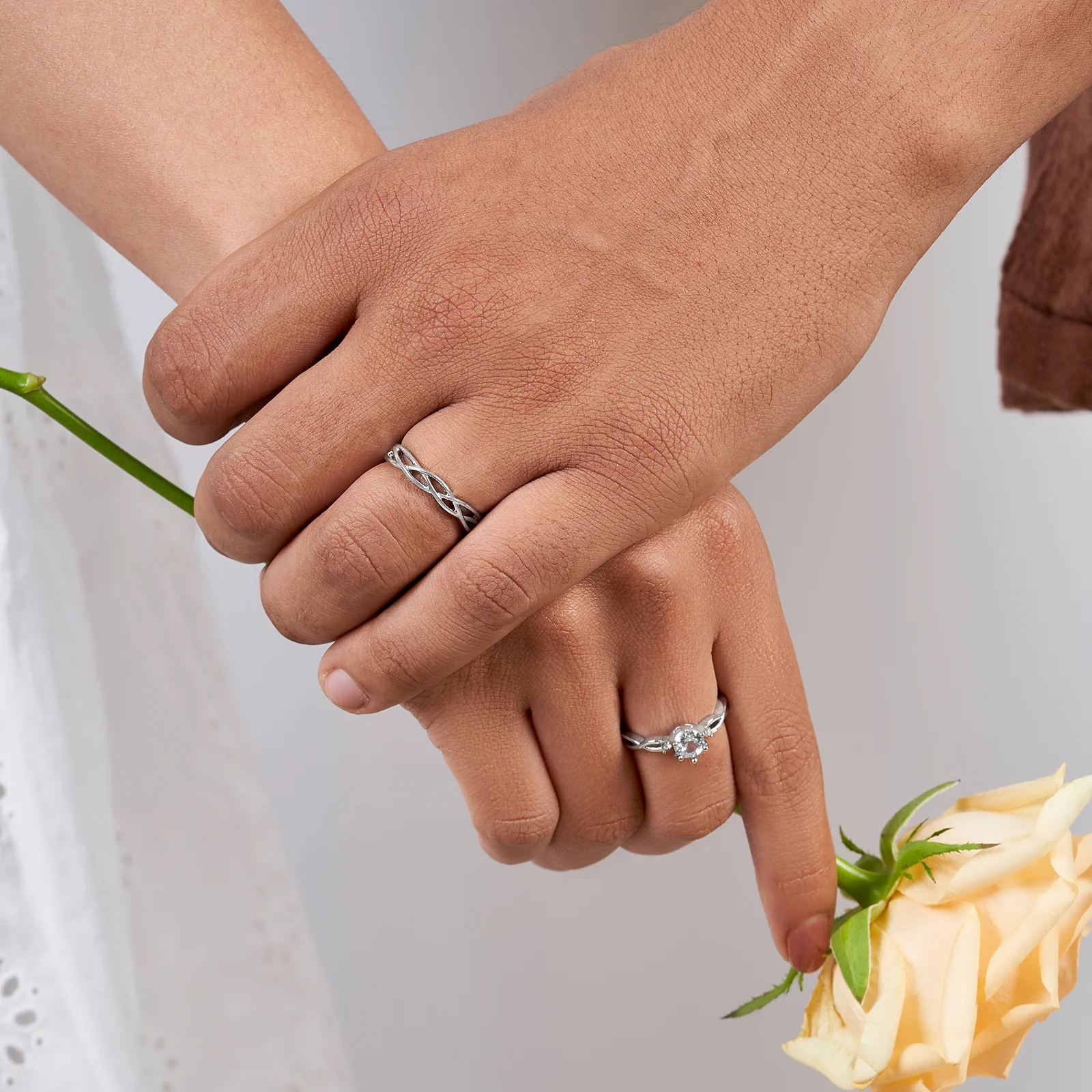 Joe & Love Diamond Couple Rings - Image 2