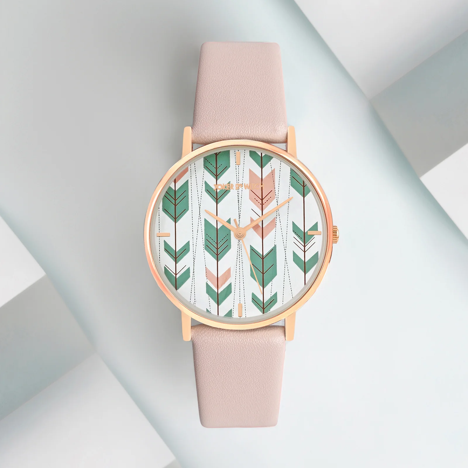 Printed Enchantress Multicolor Medium Dial Pink PU Strap Women's Watch - Image 3