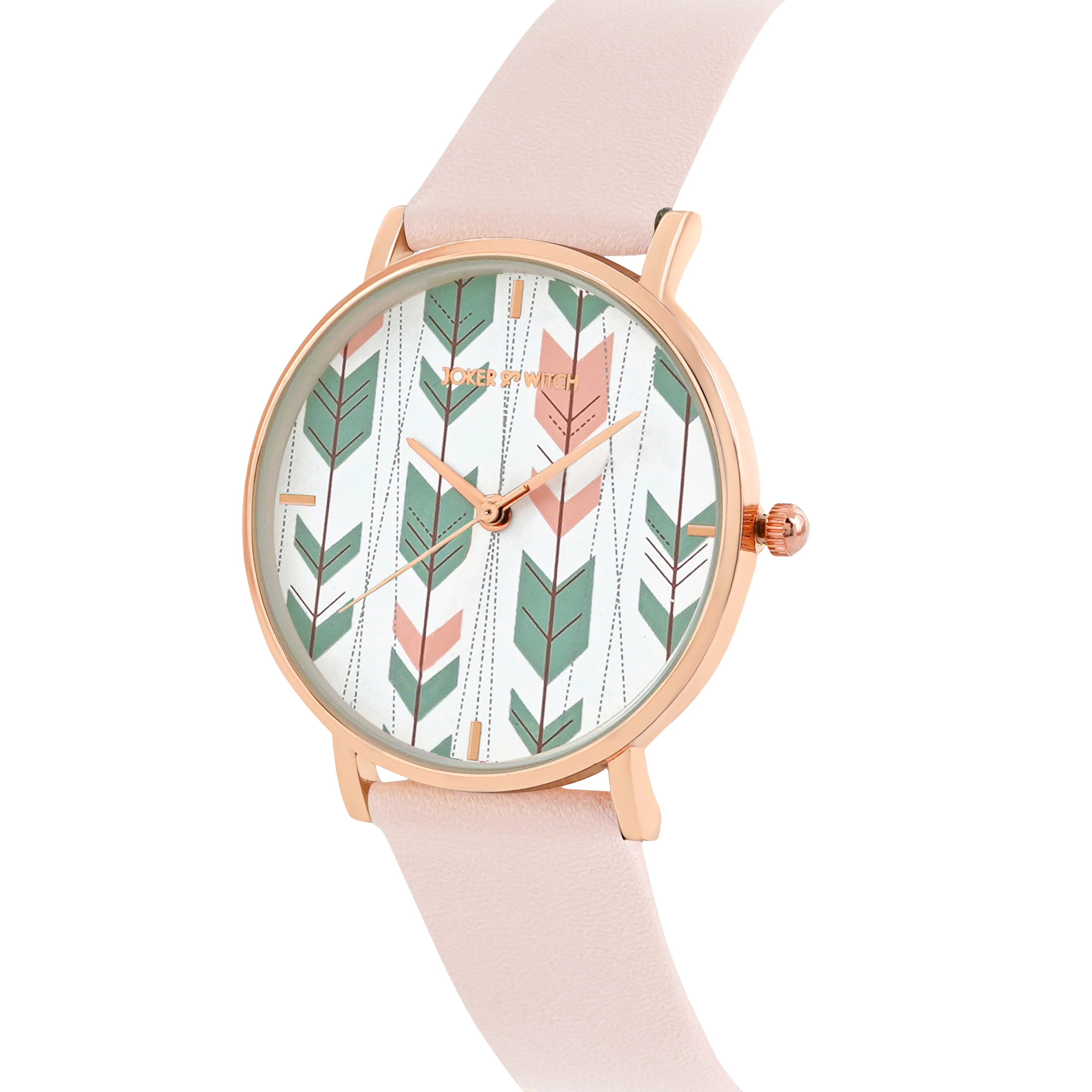 Printed Enchantress Multicolor Medium Dial Pink PU Strap Women's Watch - Image 4