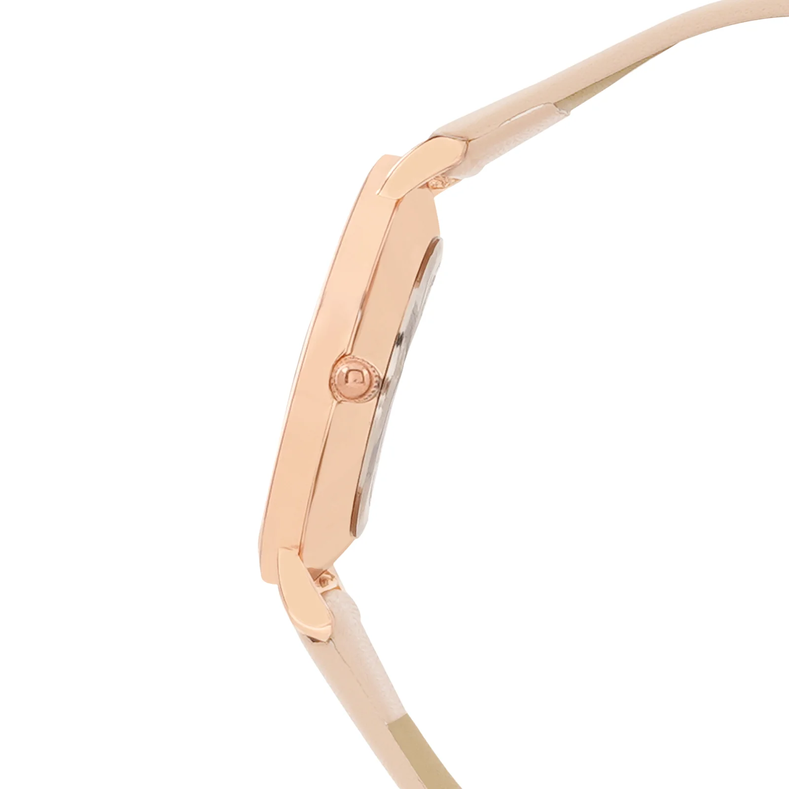 Printed Jubilant Beige Medium Dial PU Strap Women's Watch - Image 5
