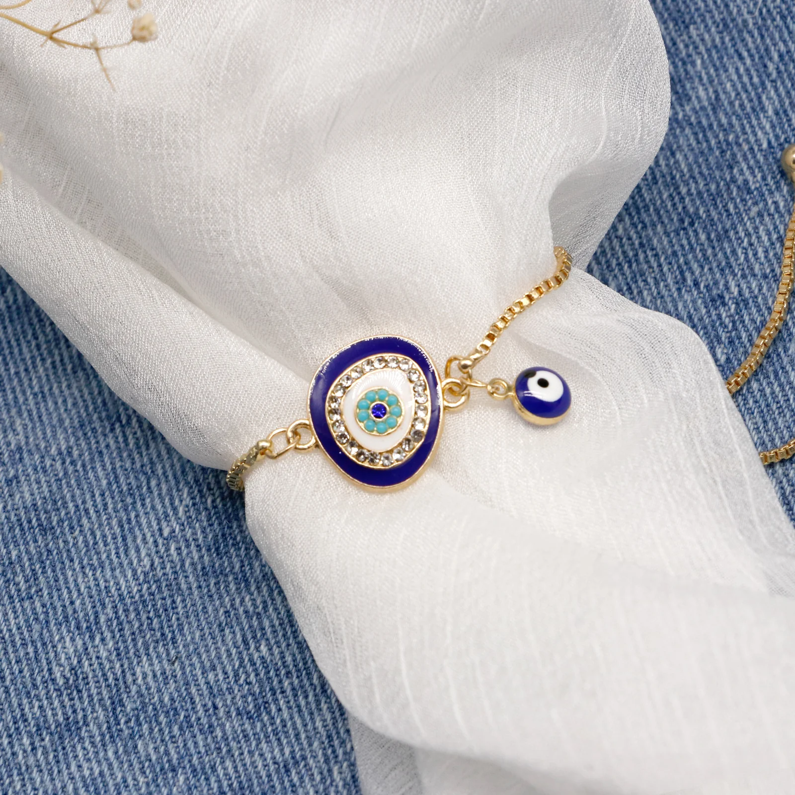 Julia Evil Eye Gold Bracelet - Image 2