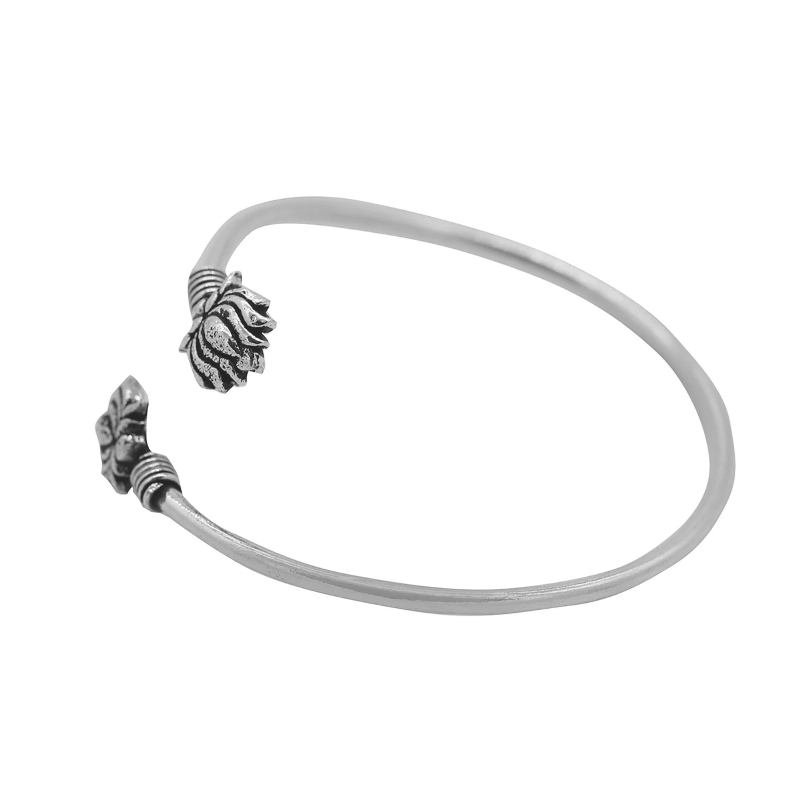 Kamal Silver Oxidized Bracelet Cuff - Image 4