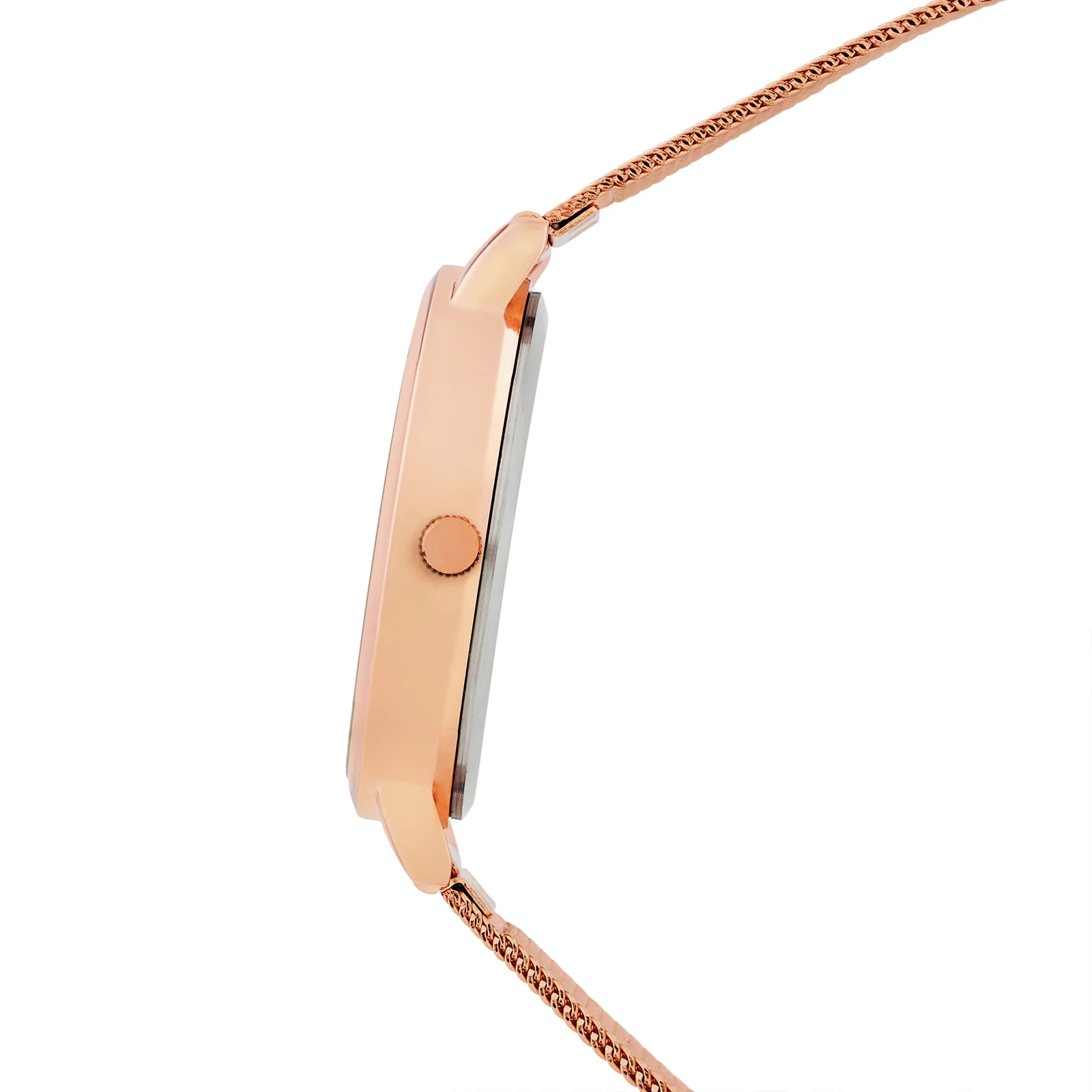 Kathy Black Medium Dial Rose Gold Mesh Strap Women's Watch - Image 5