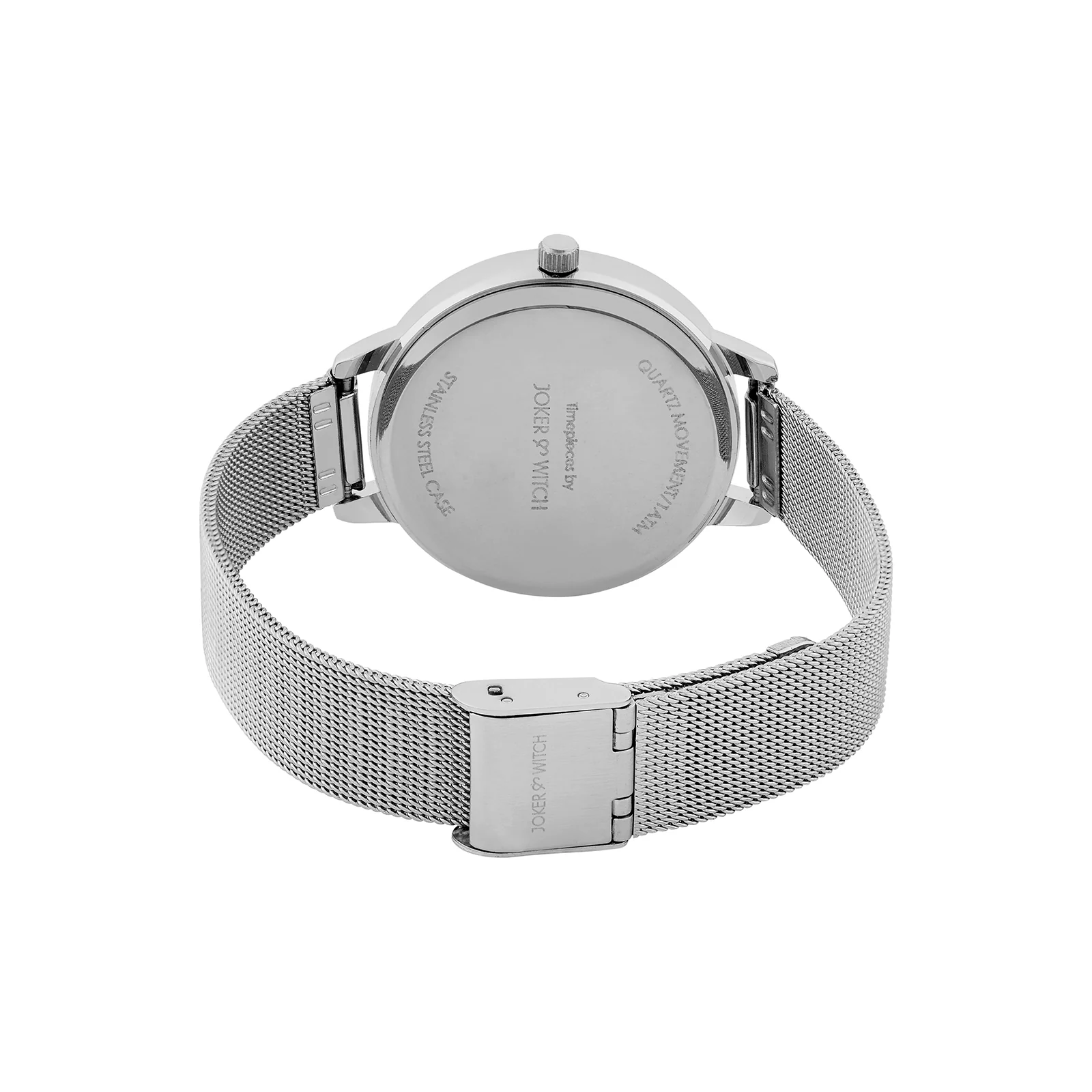 Kathy Black Medium Dial Silver Mesh Strap Women's Watch - Image 6