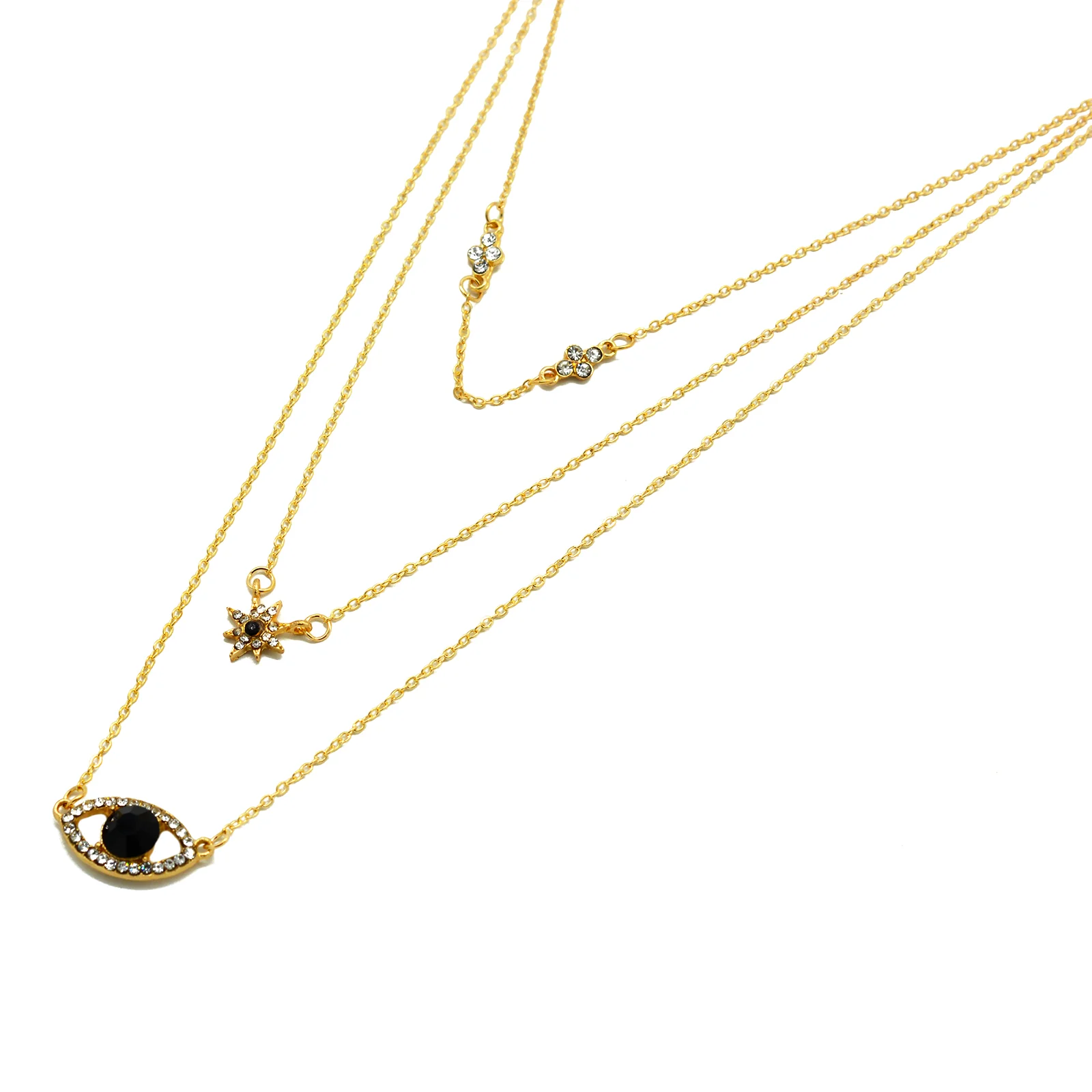 Kaylee Evil Eye Layered Necklace - Image 5