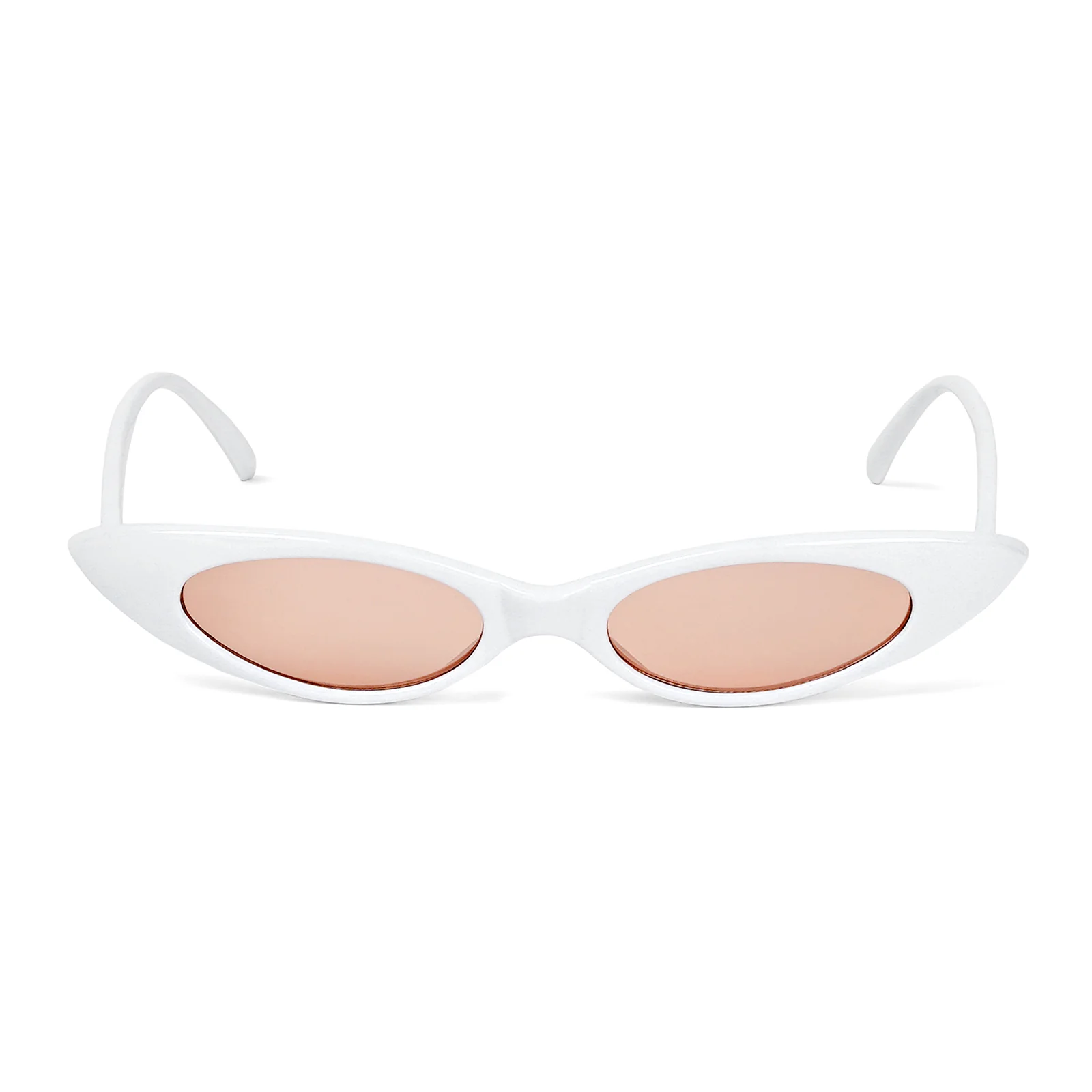 Kendall White & Pink Cat Eye Sunglasses - Image 4