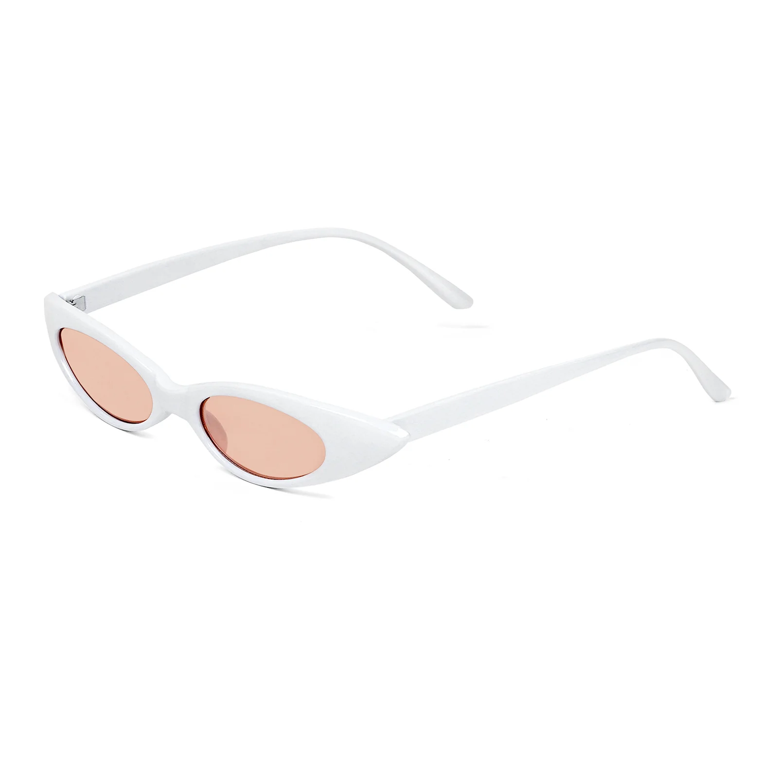Kendall White & Pink Cat Eye Sunglasses - Image 5