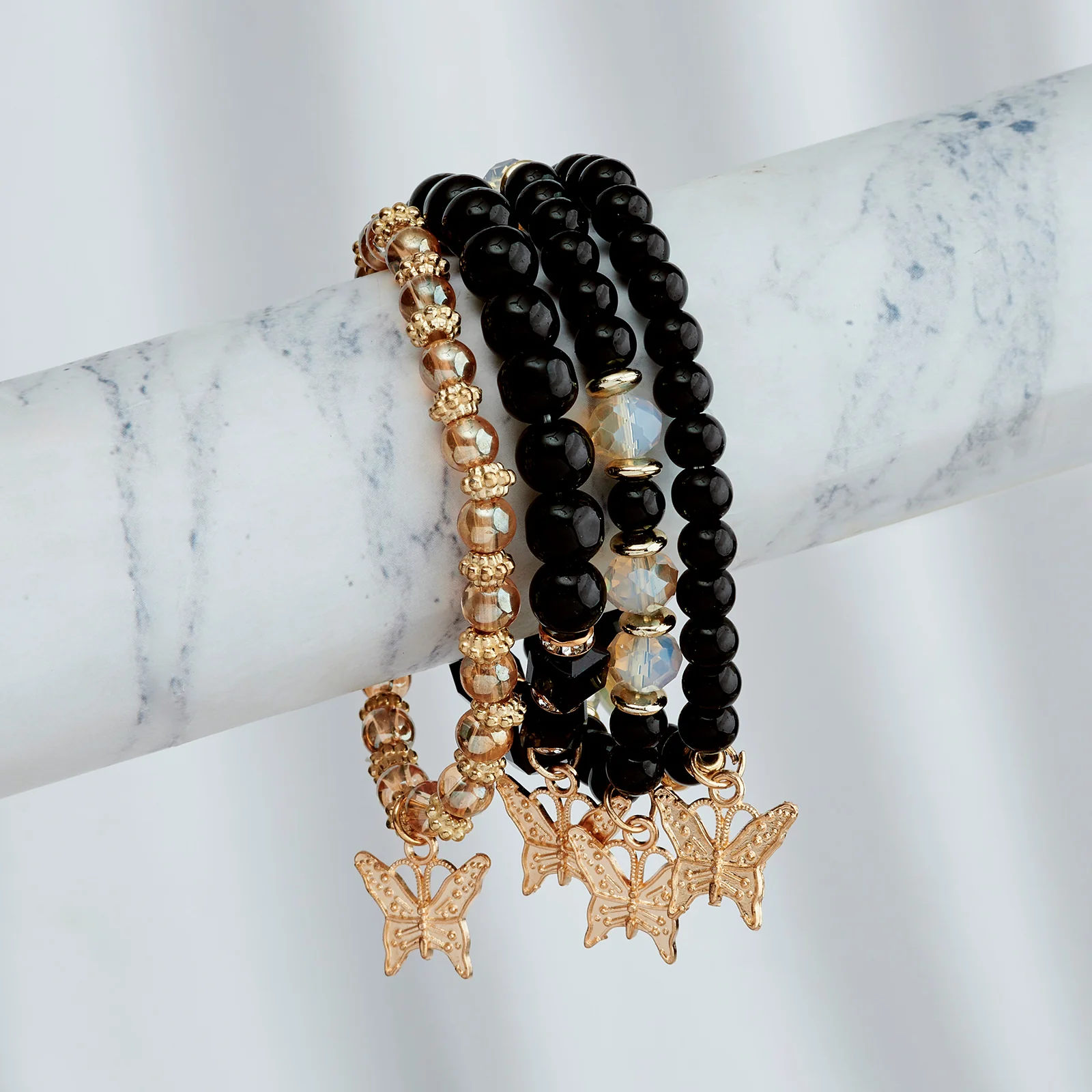 King Of My Heart black Beaded Bracelet - Image 2
