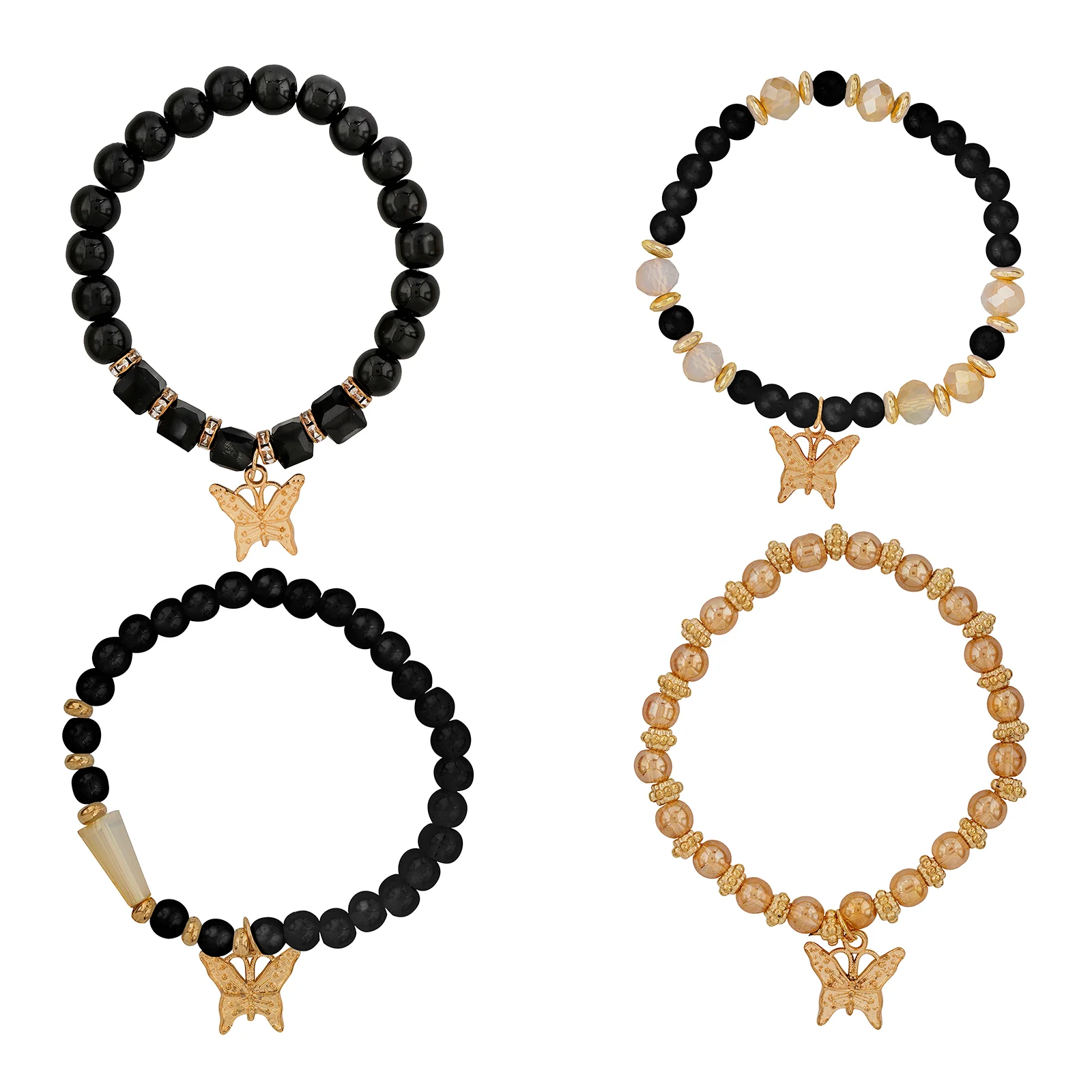King Of My Heart black Beaded Bracelet - Image 3