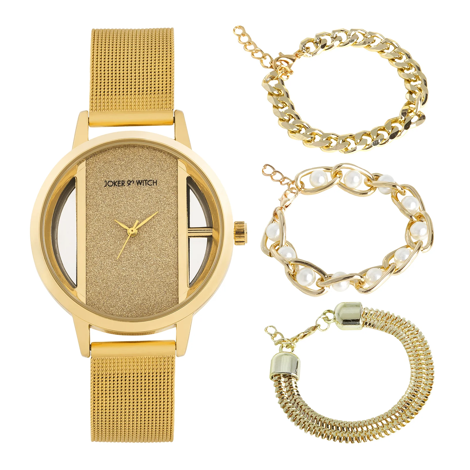 Kiss of Gold Watch Bracelet Stack - Image 2