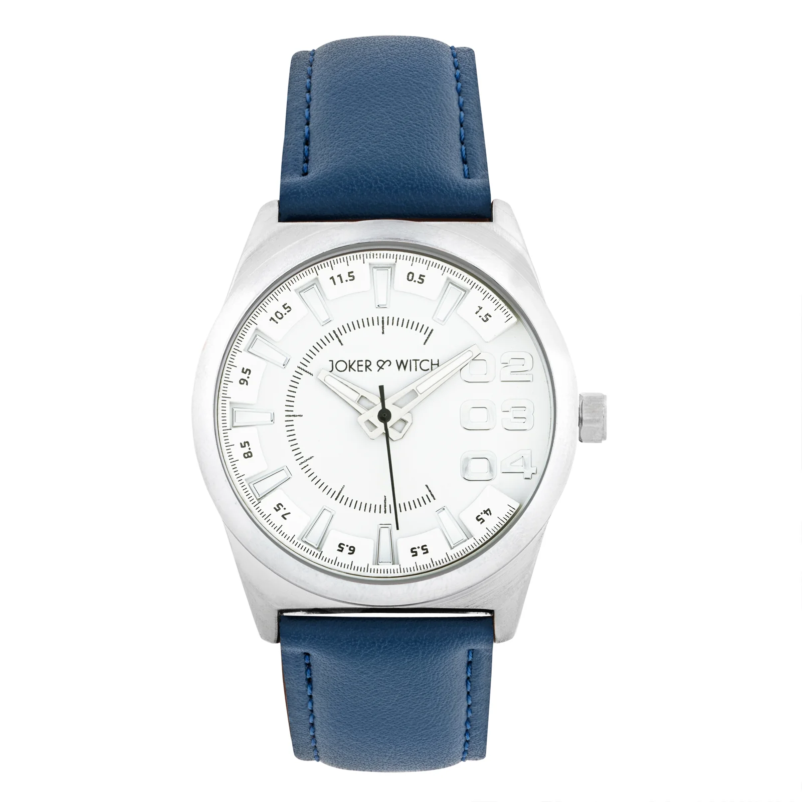 Kodiak White Large Dial Blue PU Strap Men's Watch - Image 3