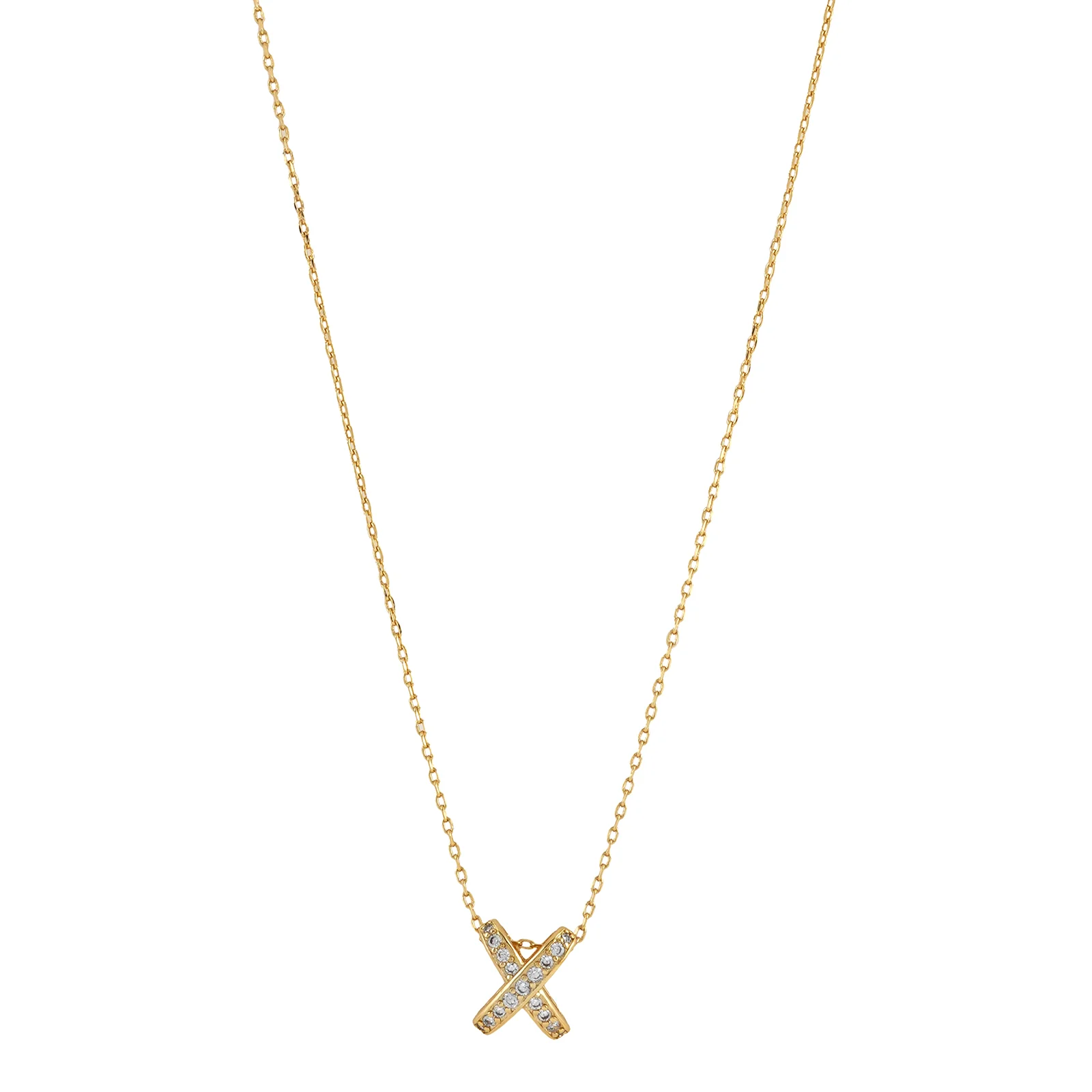 Kriss Kross Gold Necklace - Image 4