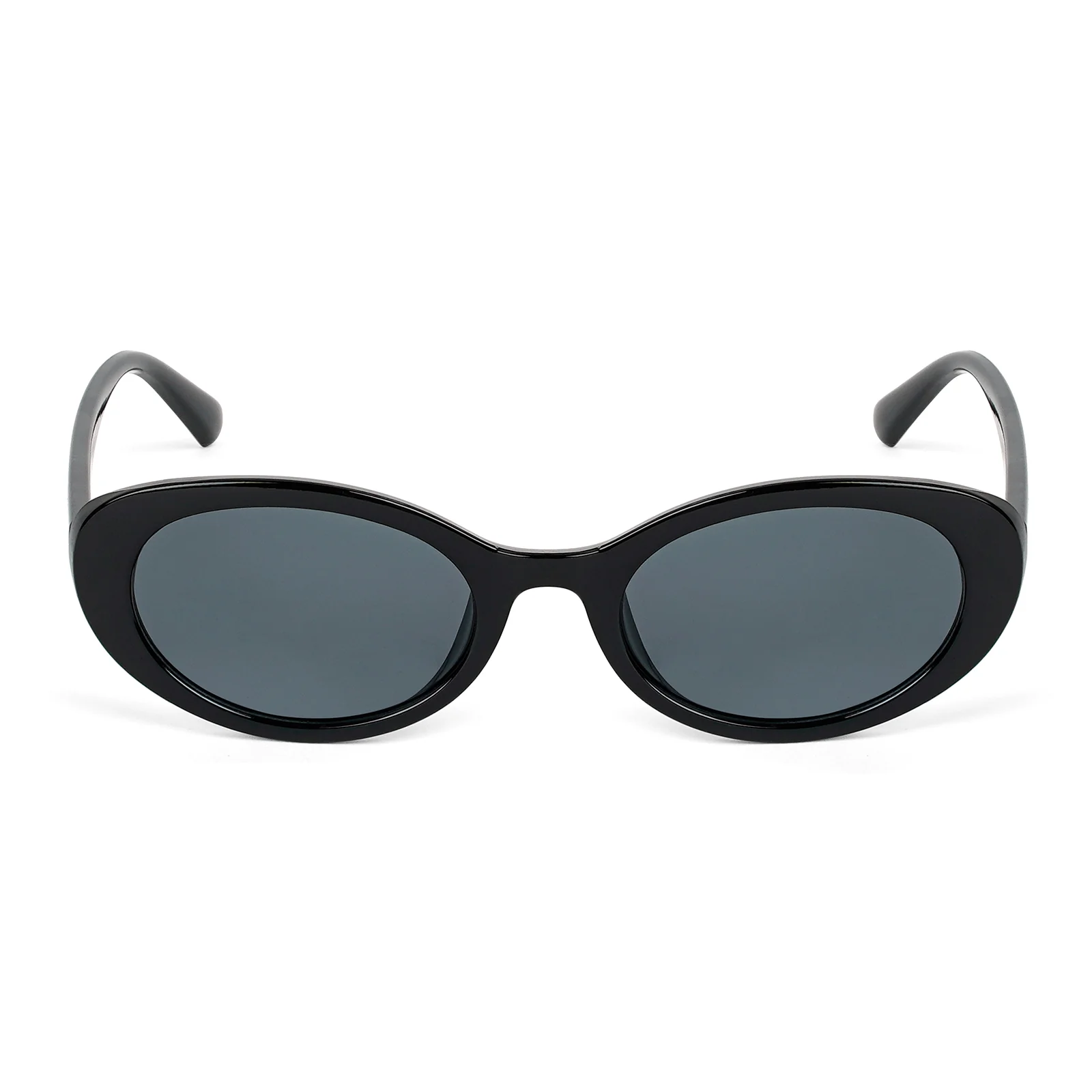 Kyoko Oval Black Sunglasses - Image 3