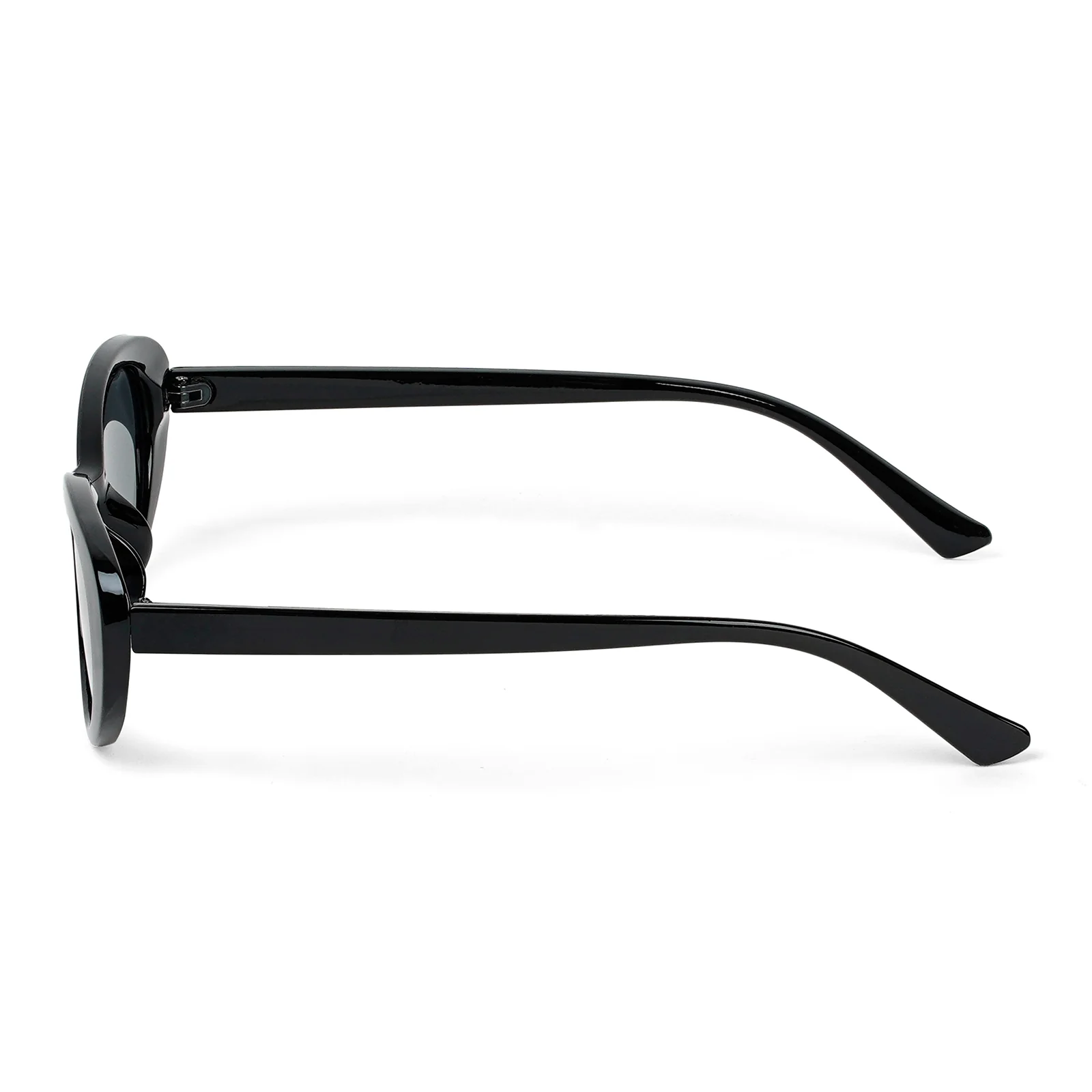 Kyoko Oval Black Sunglasses - Image 5