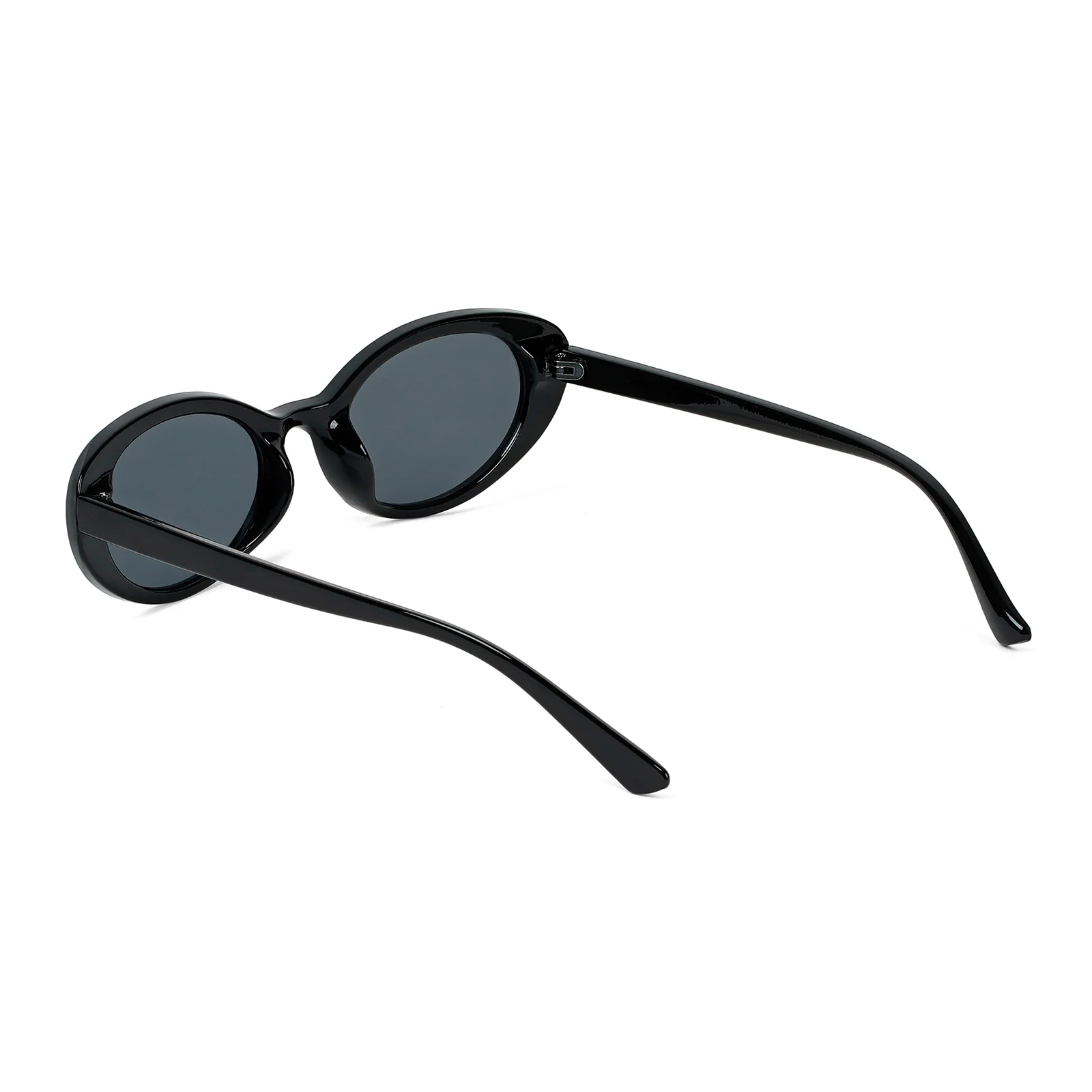Kyoko Oval Black Sunglasses - Image 6