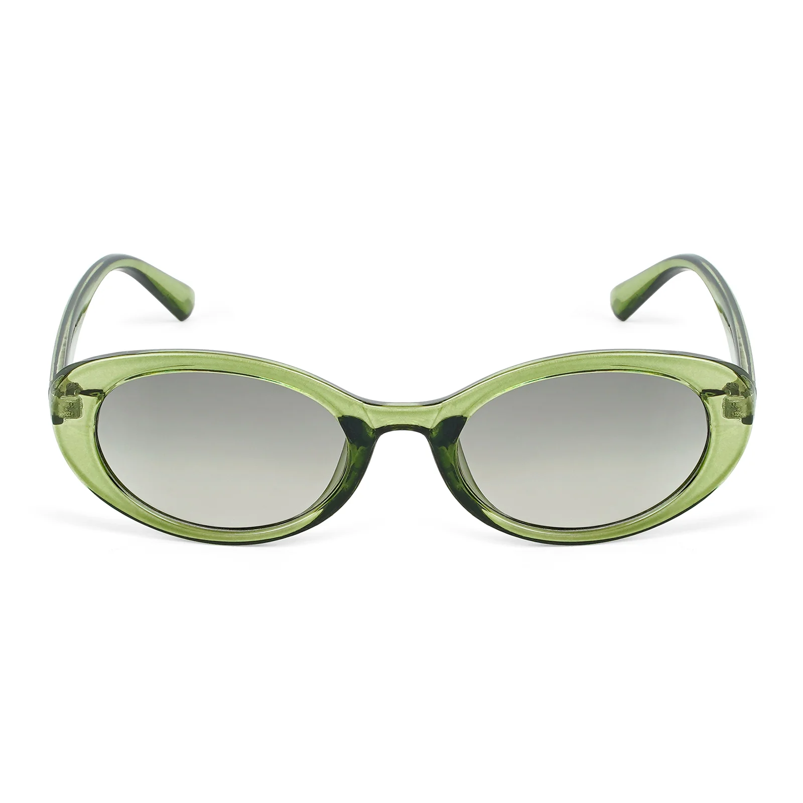 Kyoko Oval Green Sunglasses - Image 3