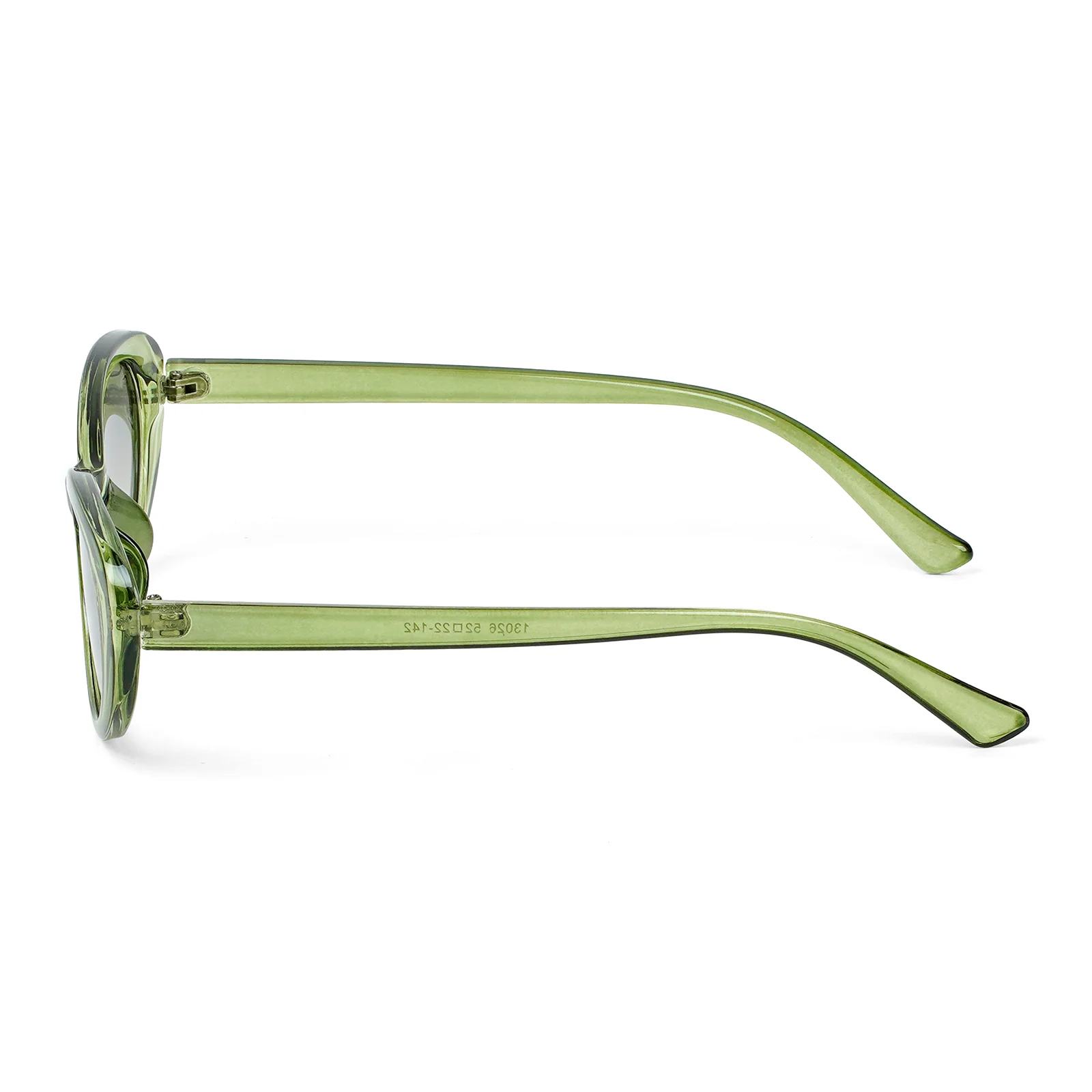Kyoko Oval Green Sunglasses - Image 5