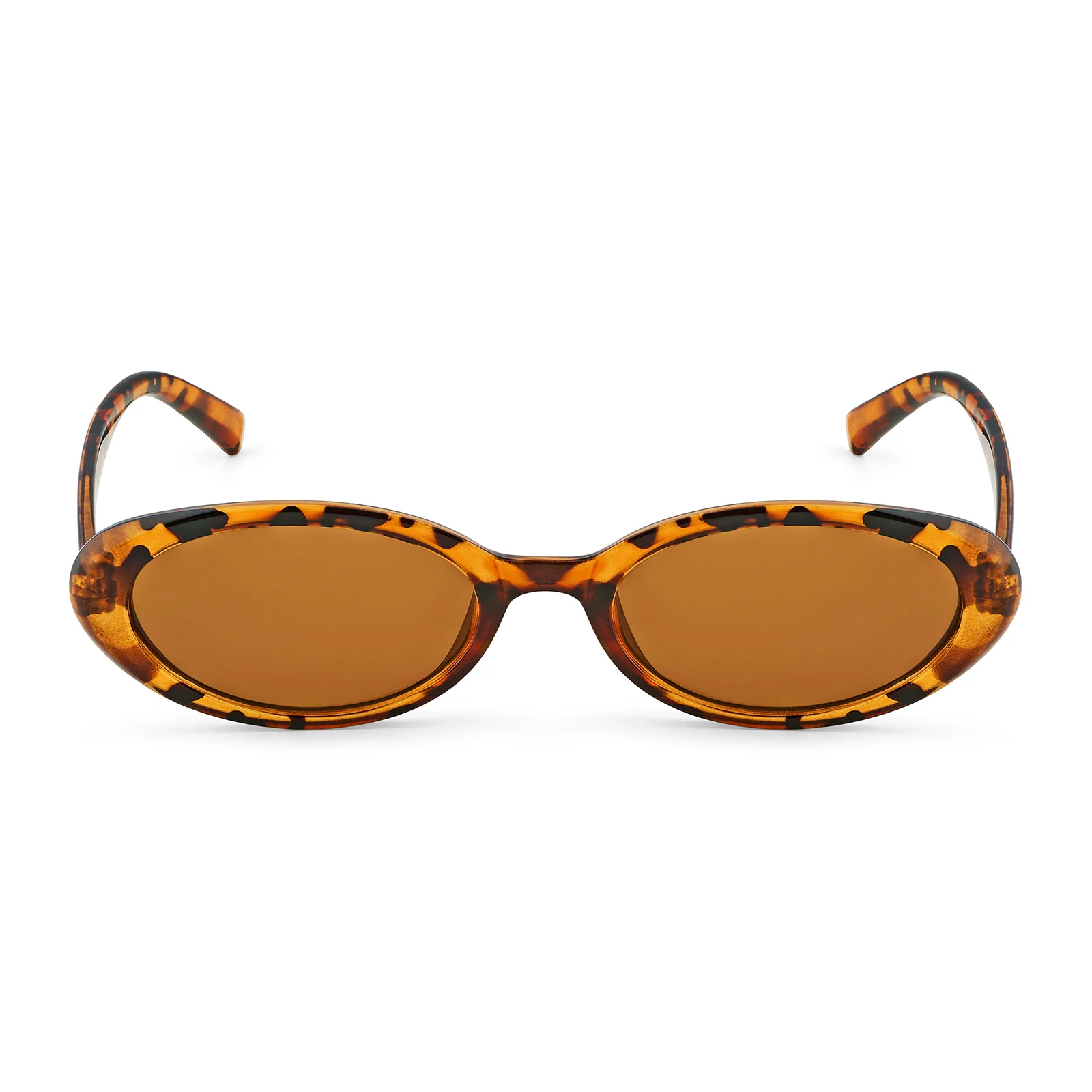 Kyoko Oval Leopard Print Sunglasses - Image 4