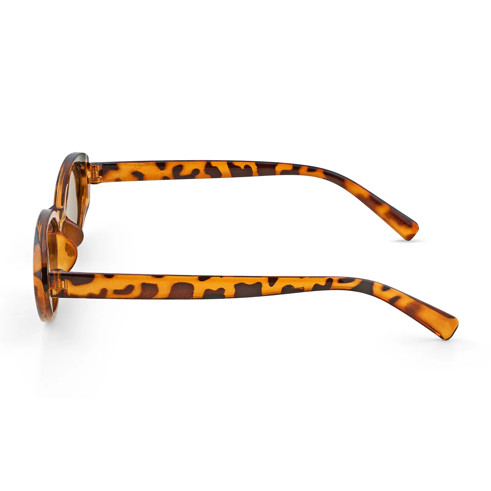 Kyoko Oval Leopard Print Sunglasses - Image 6