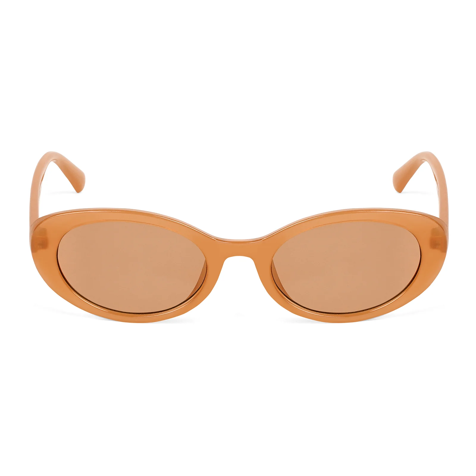 Kyoko Oval  Orange Sunglasses - Image 3