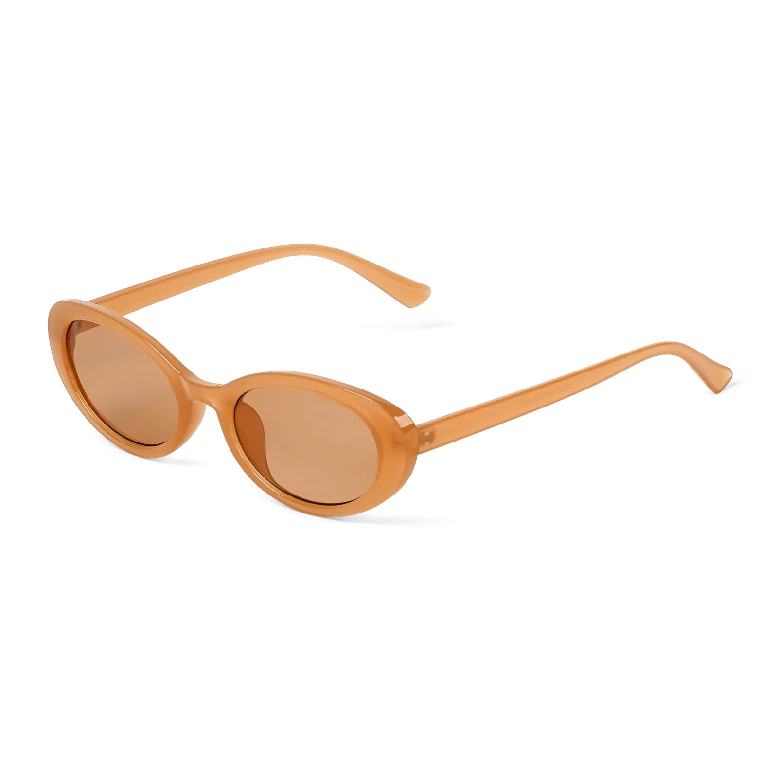 Kyoko Oval  Orange Sunglasses - Image 4
