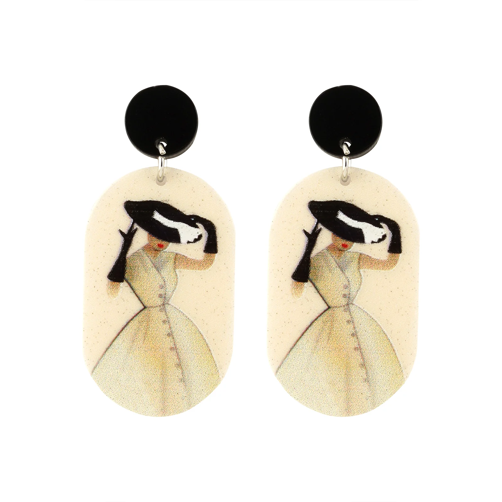 Lady In White Earrings - Image 3