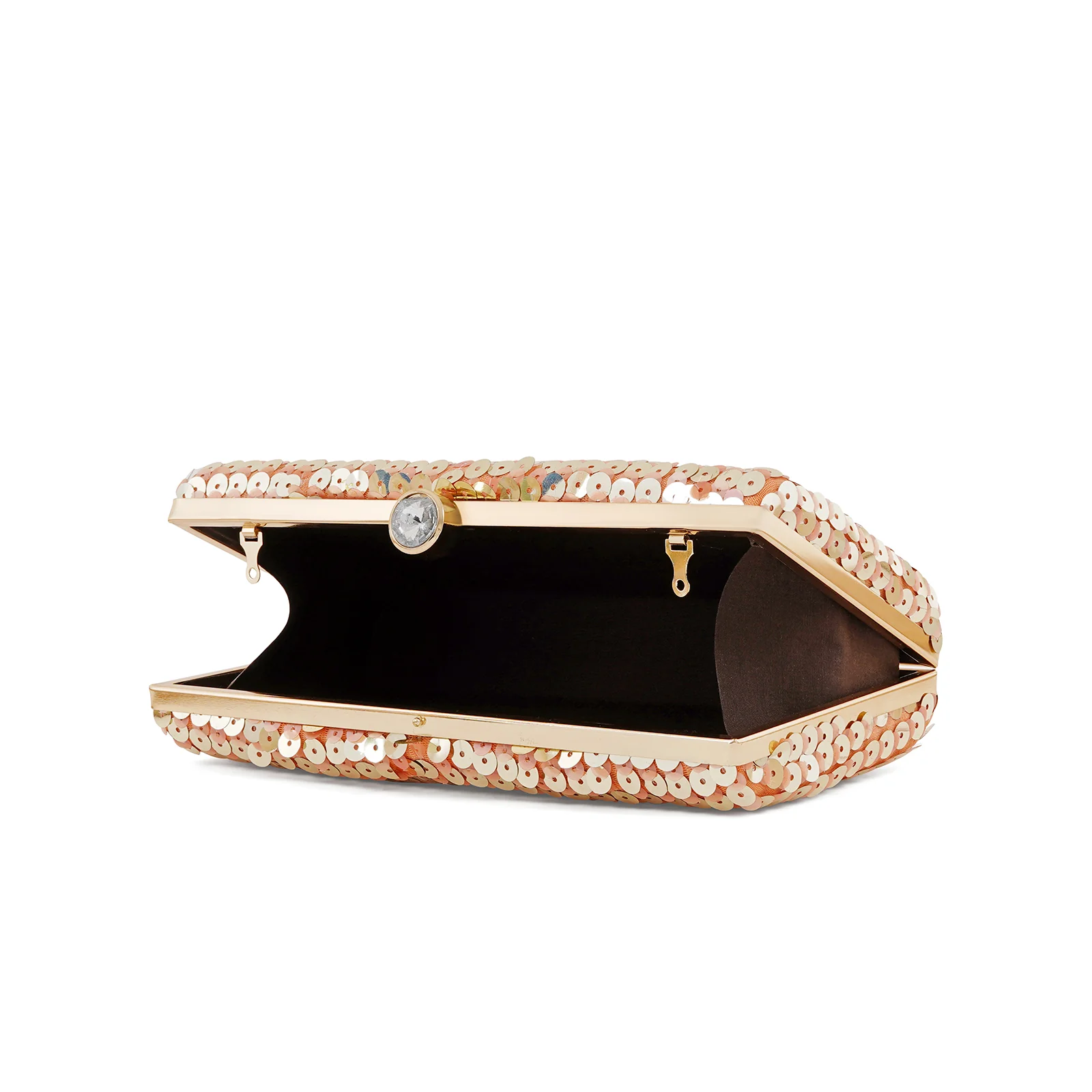 Laira Peach Sequin Clutch - Image 7