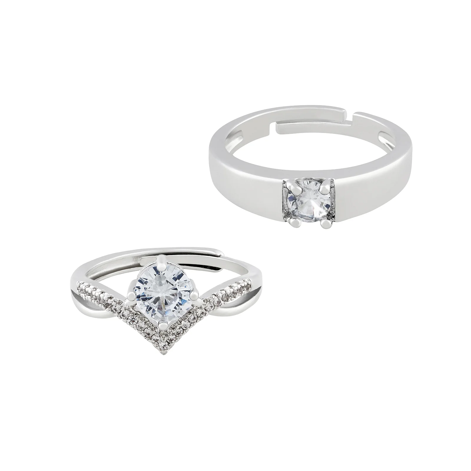 Lara & Alex Diamond Couple Rings - Image 3