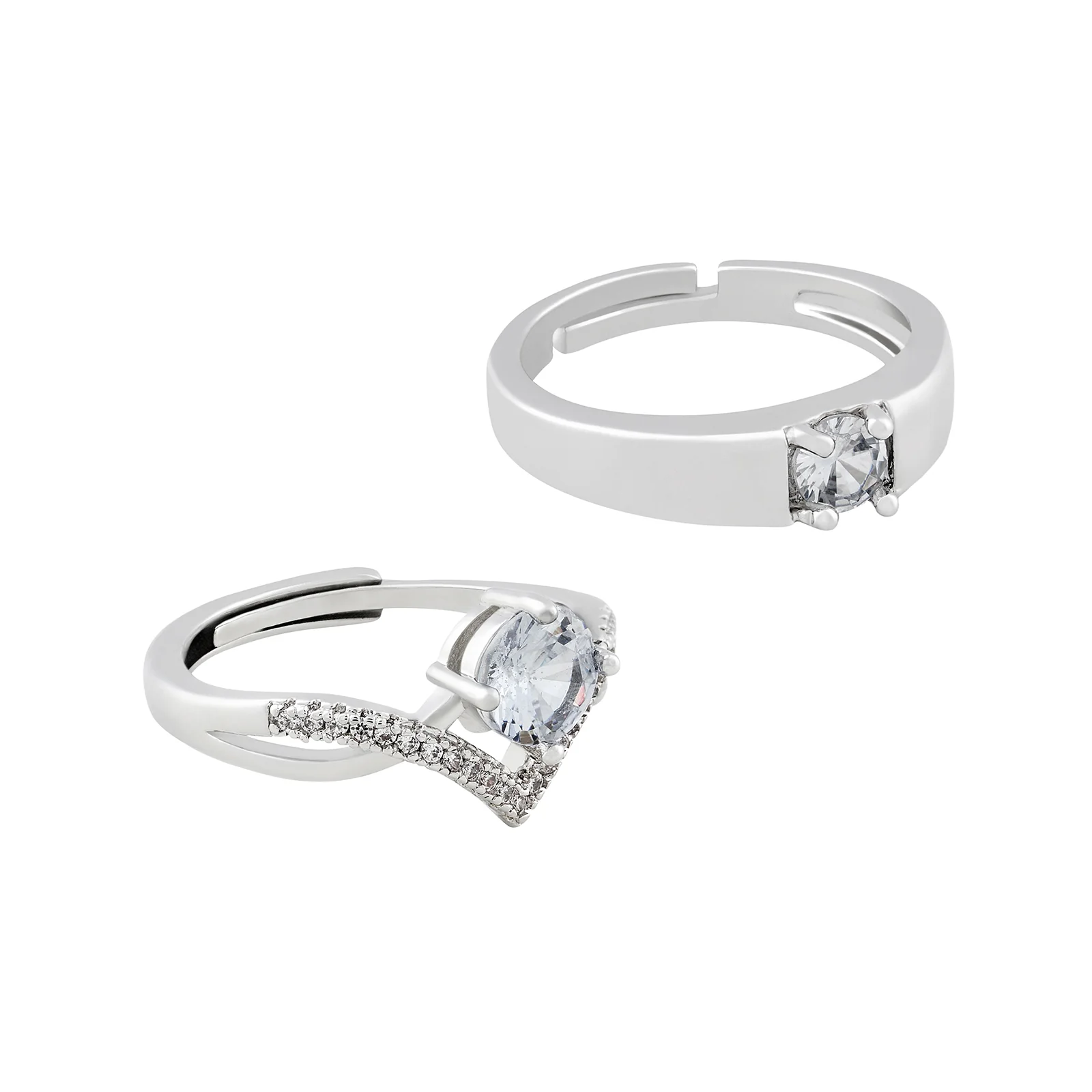 Lara & Alex Diamond Couple Rings - Image 4