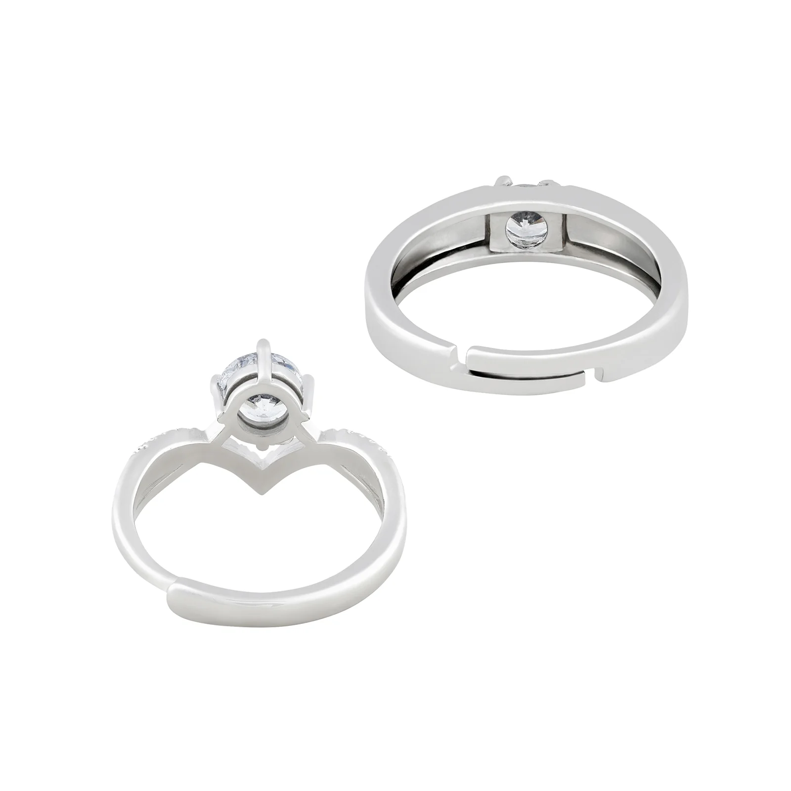 Lara & Alex Diamond Couple Rings - Image 5