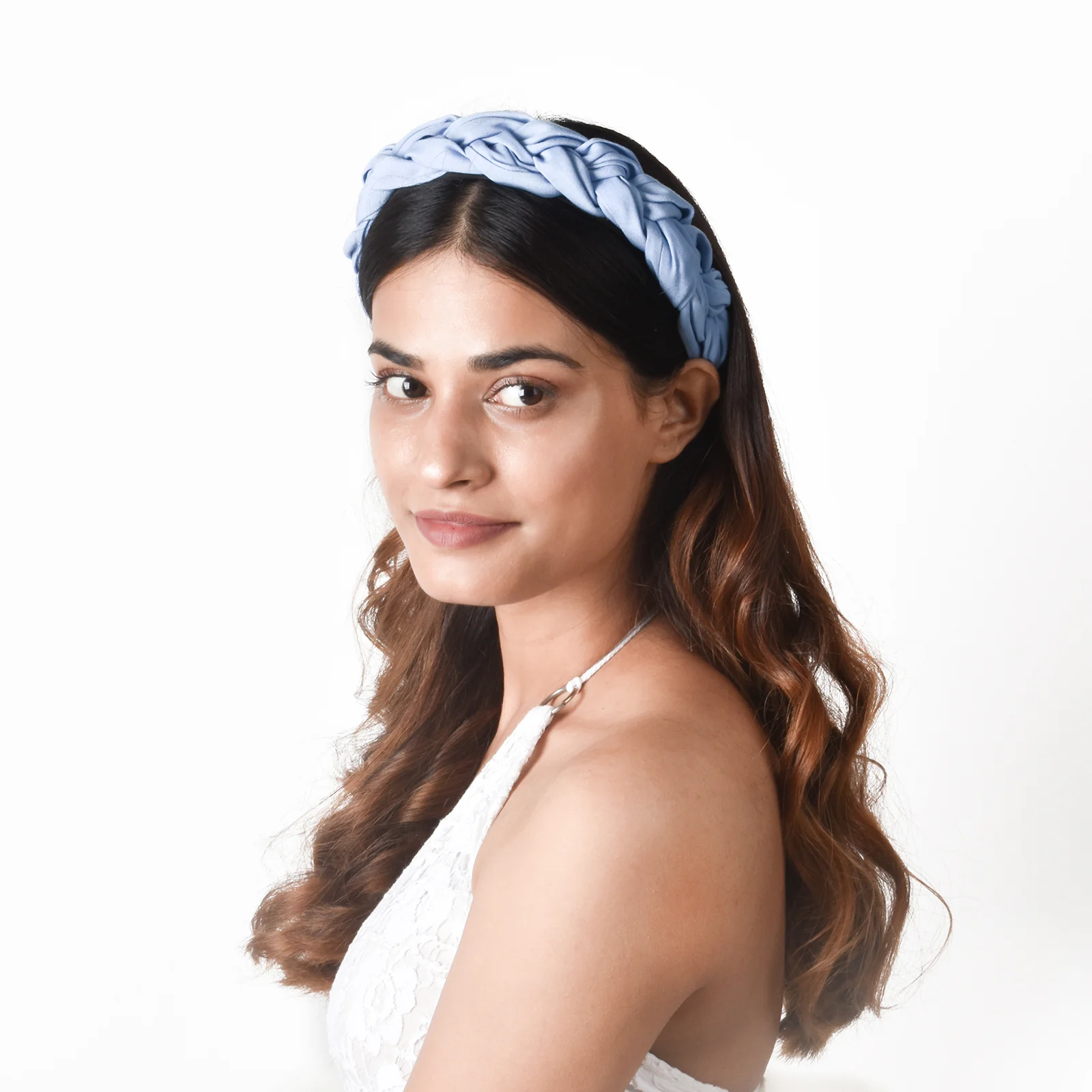 Lassie Braided Baby Blue Hair Band - Image 2