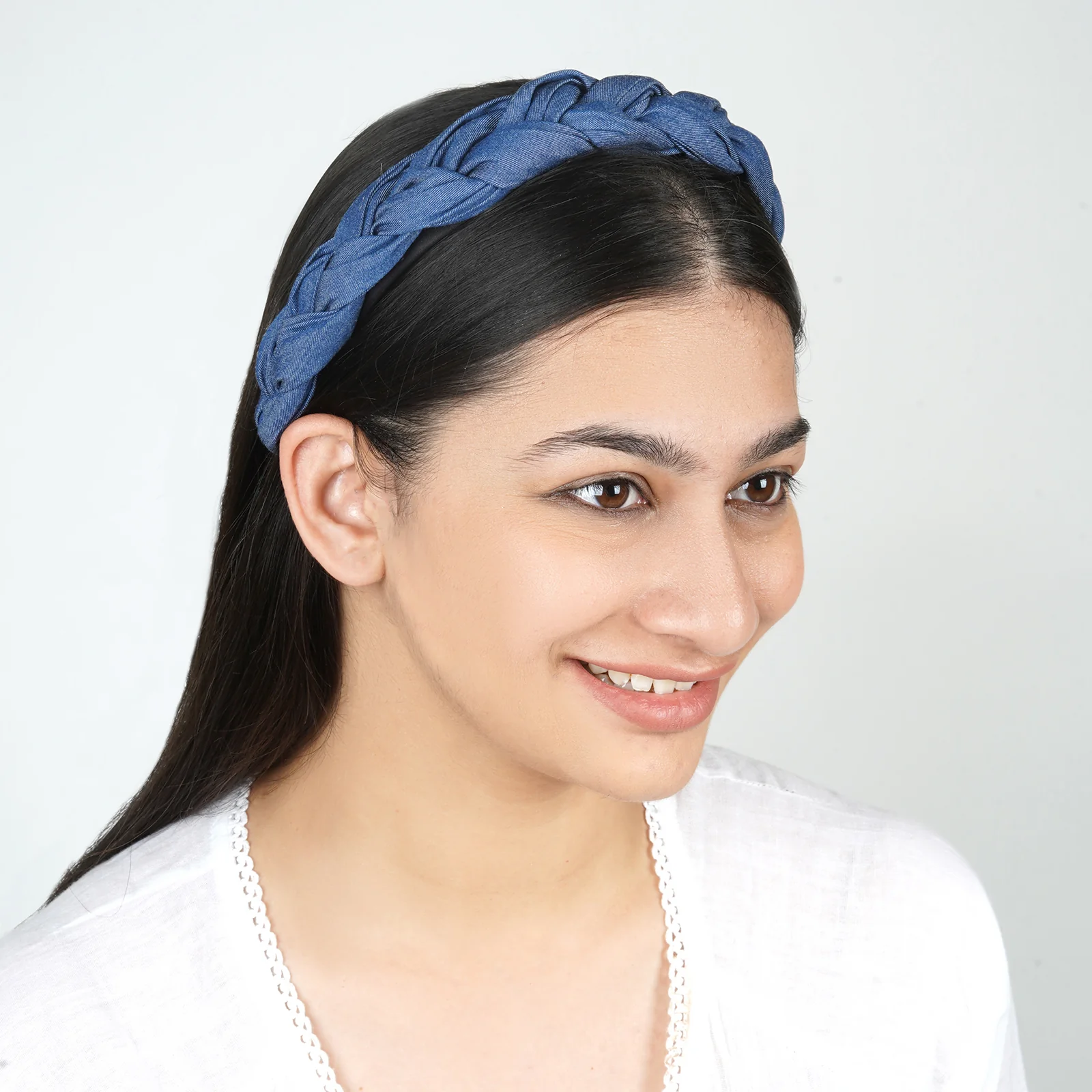 Lassie Braided Bubble Blue Hairband - Image 2