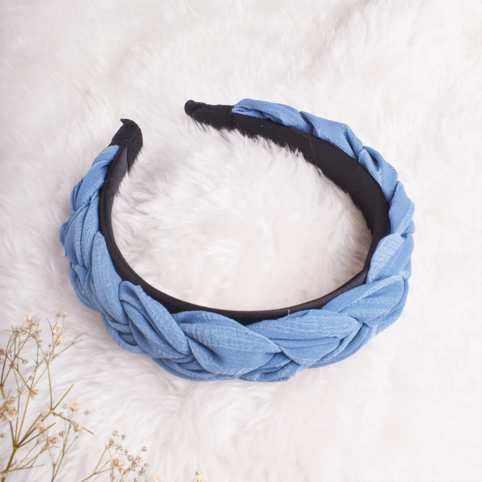 Lassie Braided Pale Blue Hairband - Image 2