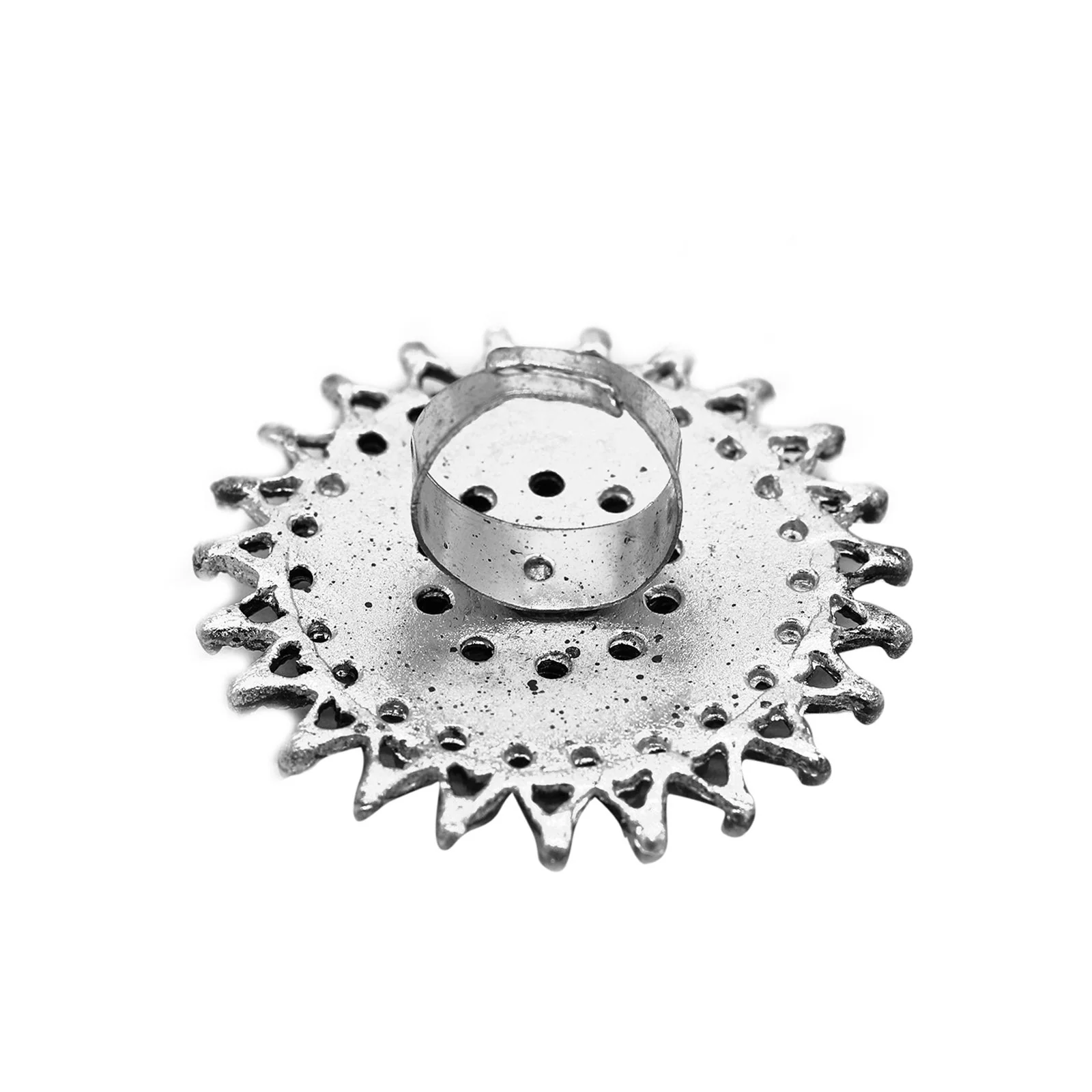 Lavanya Silver Oxidized Ring - Image 5