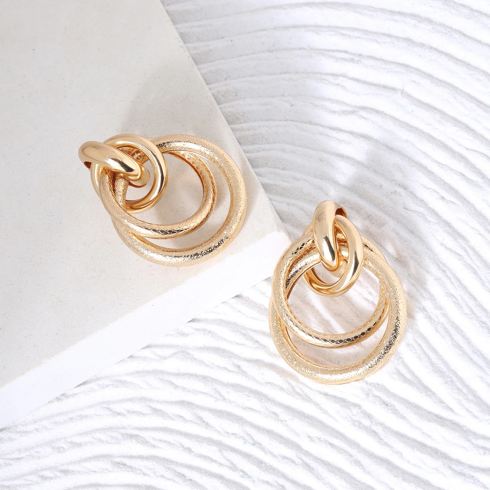Leandra Gold Earrings - Image 2