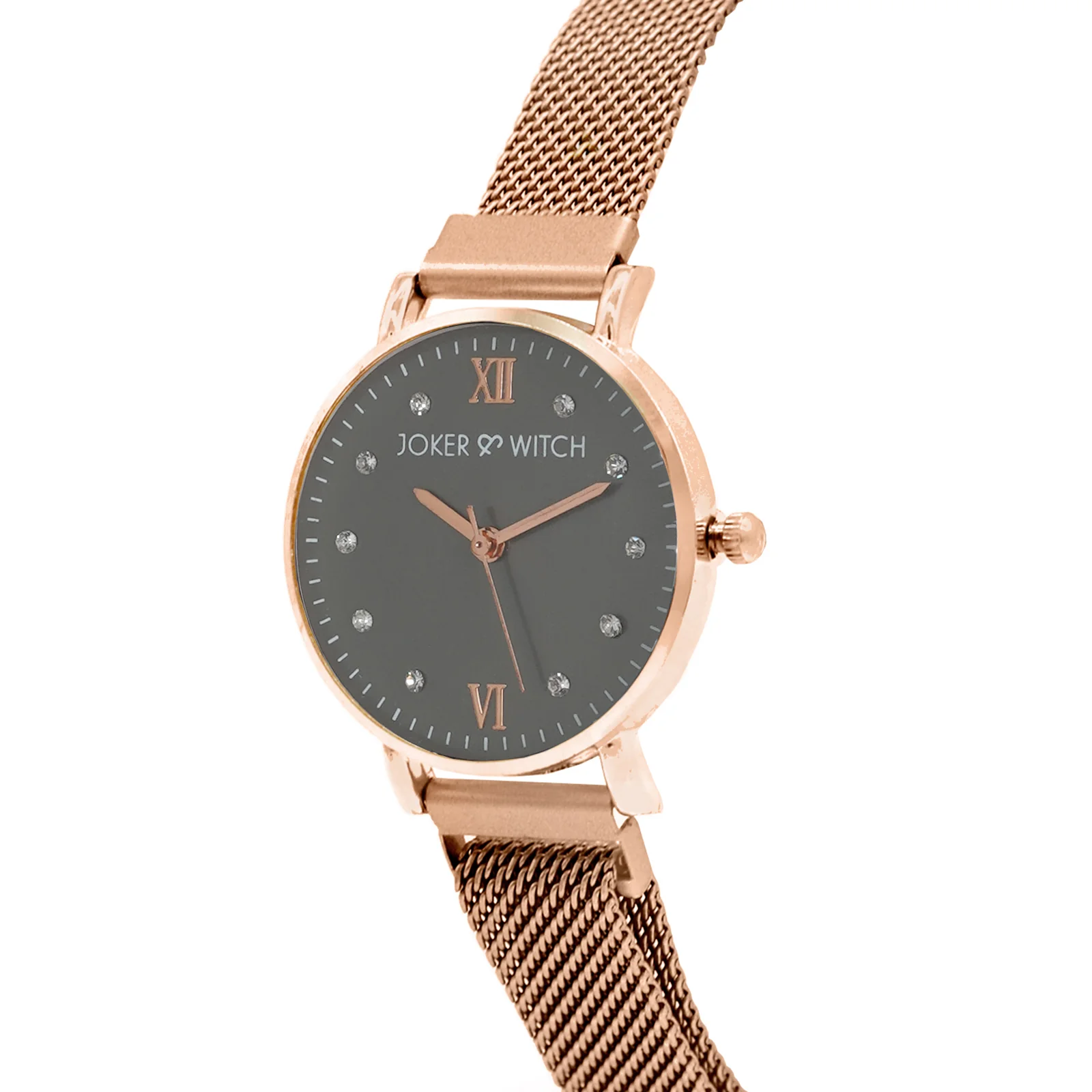 Mini Lexi Grey Small Dial Rose Gold Magnetic Strap Women's Watch - Image 2