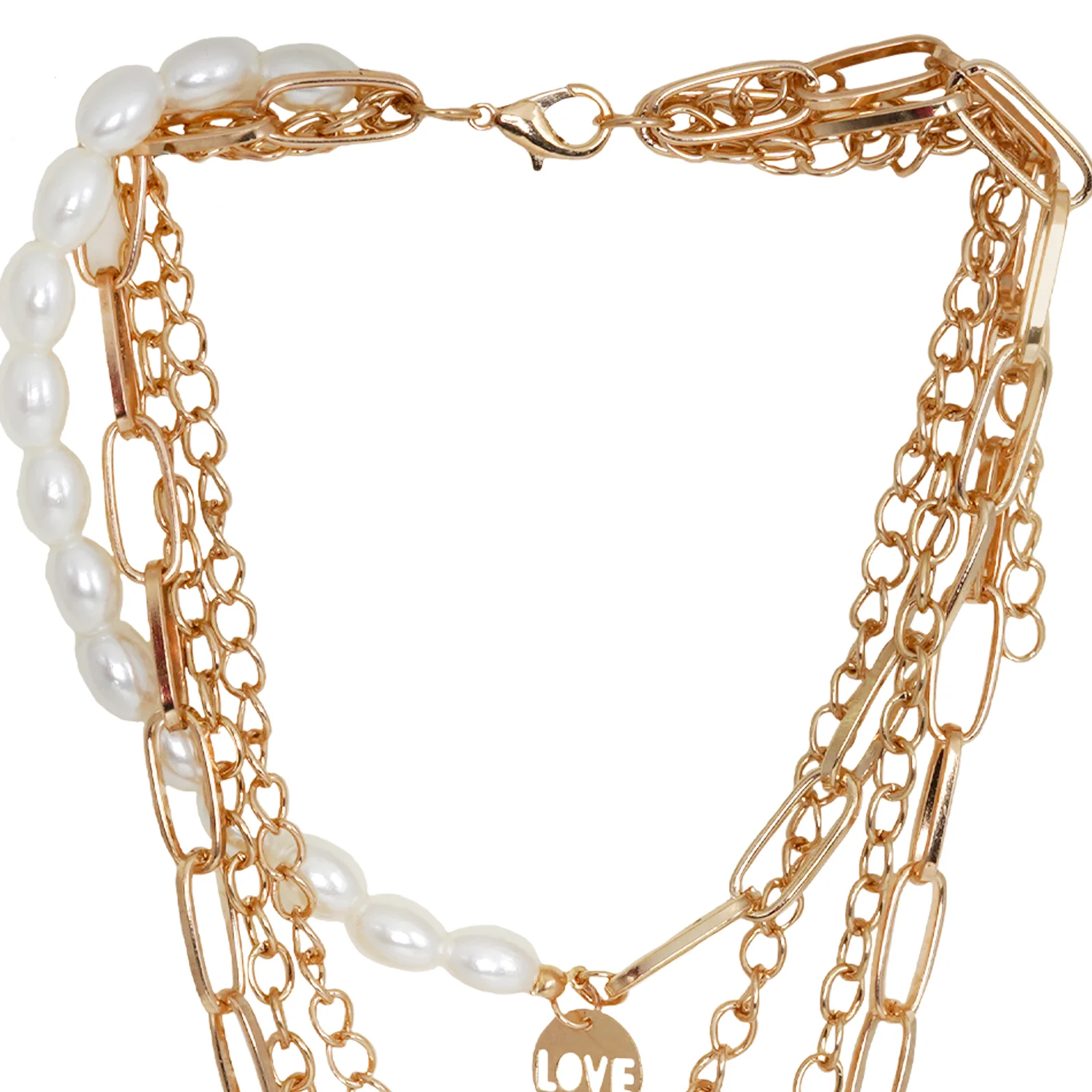 Lianne Chain Link Gold Layered Necklace - Image 5