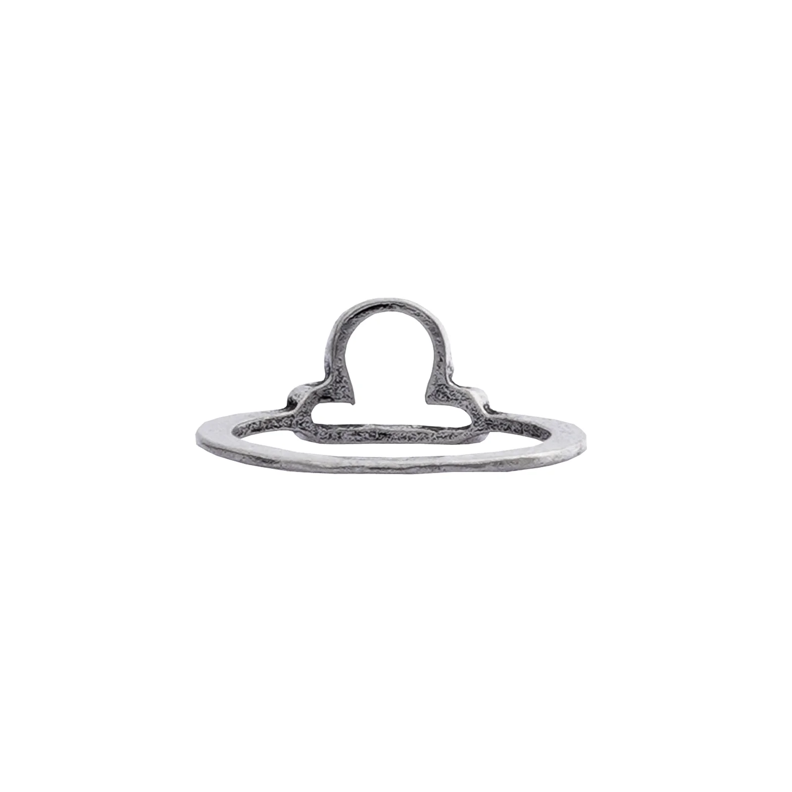 Libra Zodiac Silver Ring - Image 3