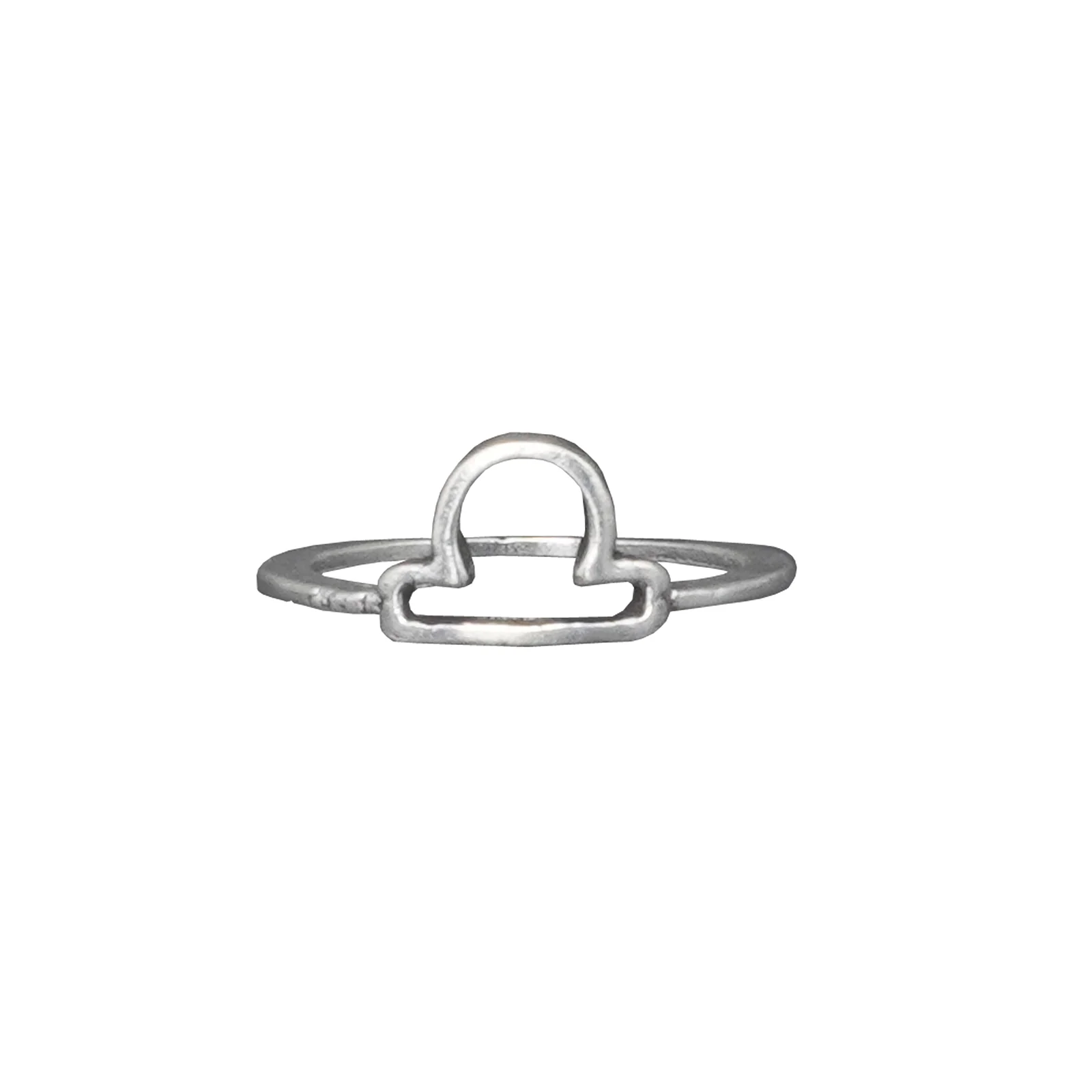 Libra Zodiac Silver Ring - Image 4