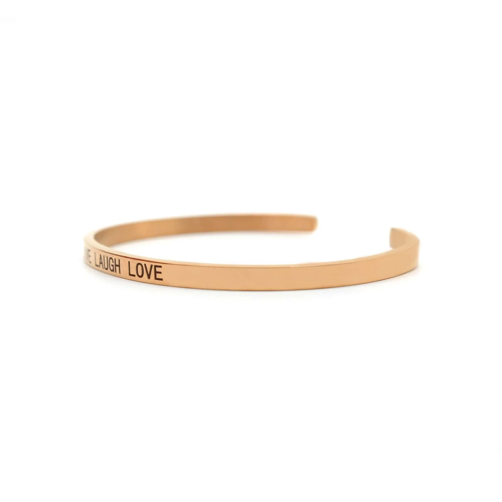 Live Laugh Love Rose Gold Mantra Band - Image 4