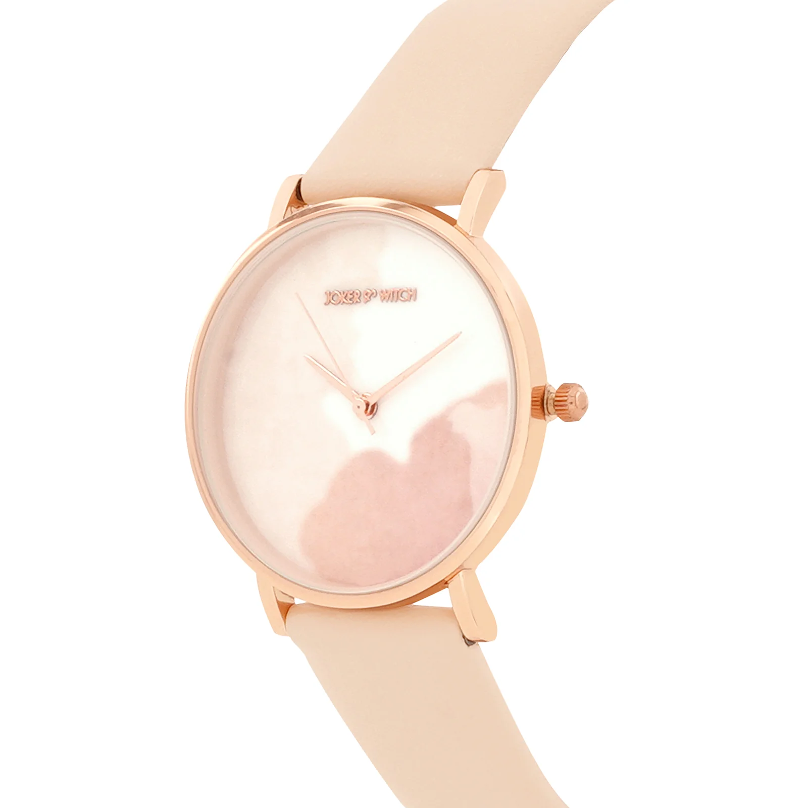 Printed Lively Beige Medium Dial PU Strap Women's Watch - Image 4