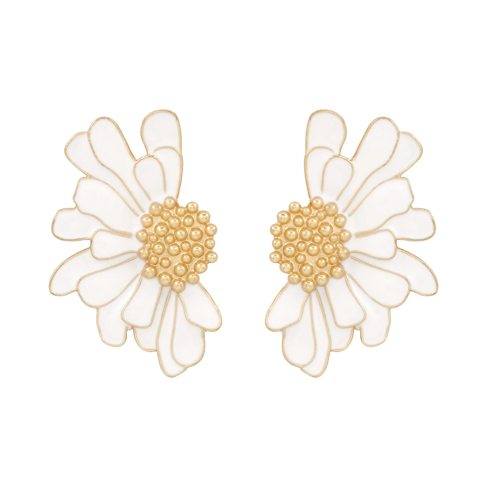 Lolanthe White Earrings - Image 3
