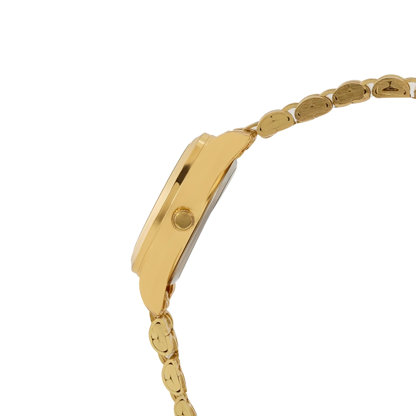London Black Mini Dial Gold Linked Chain Strap Women's Watch - Image 5