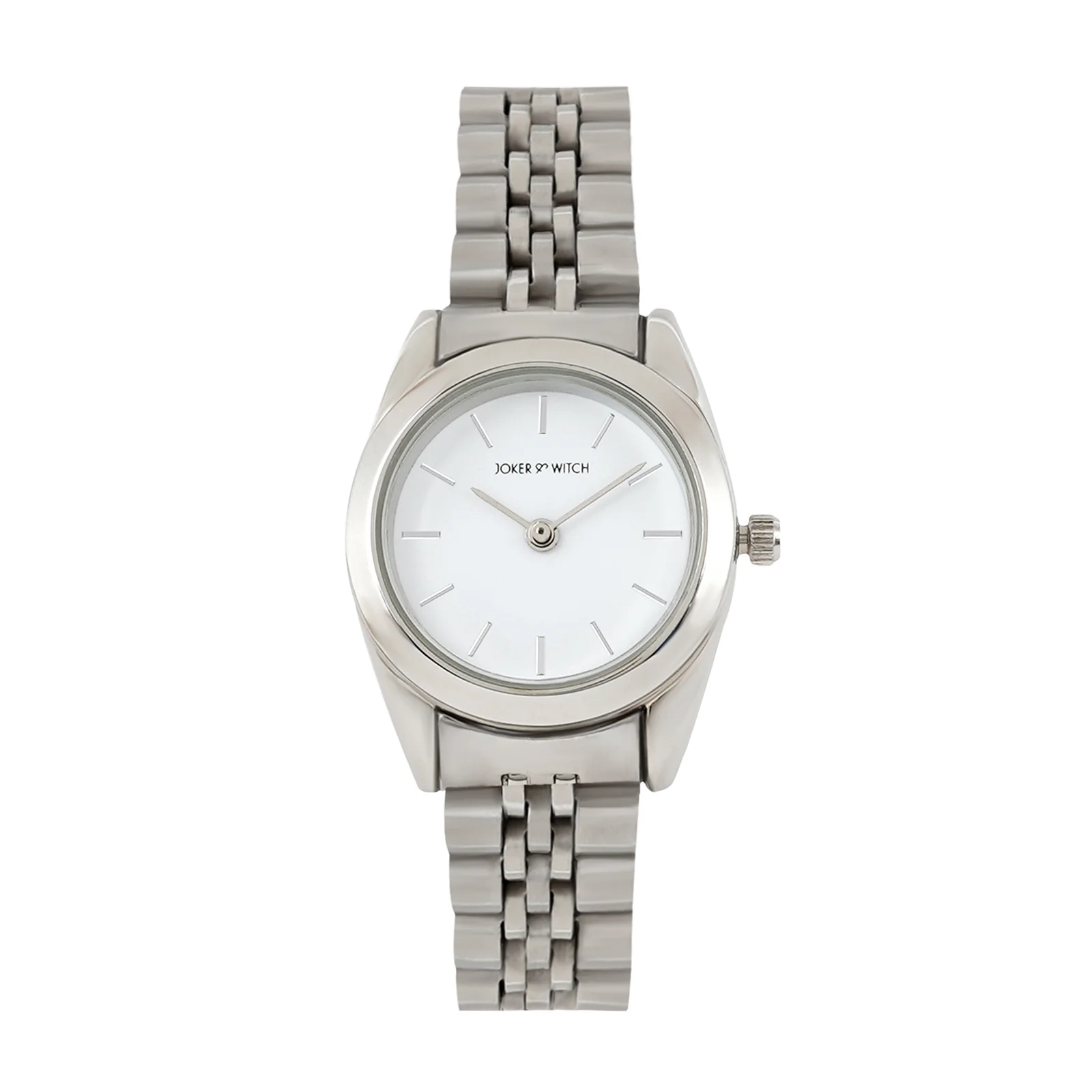 London White Mini Dial Silver Linked Chain Strap Women's Watch - Image 3